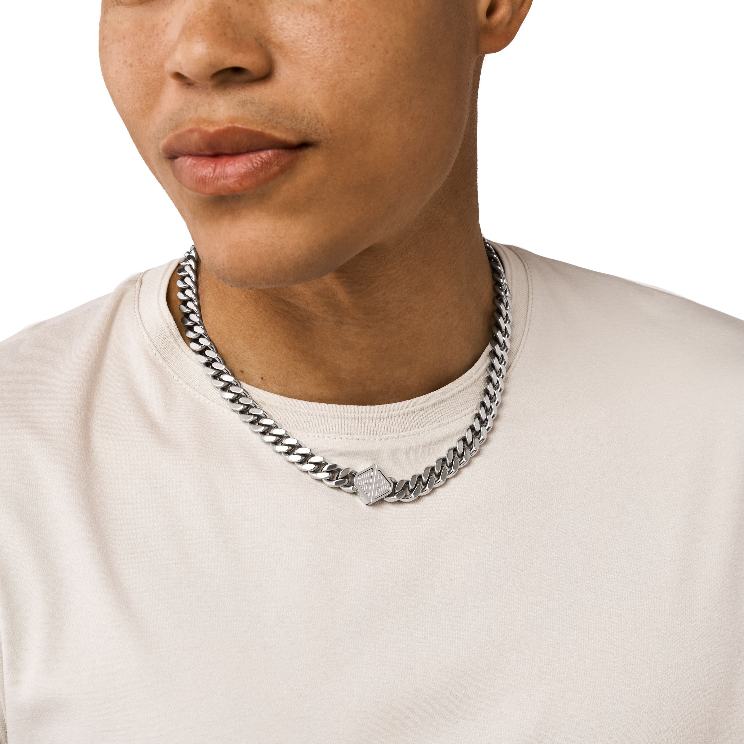 Emporio Armani Kette mit Anhänger »Schmuck Geschenk Edelstahl Halskette, EGS3131040«