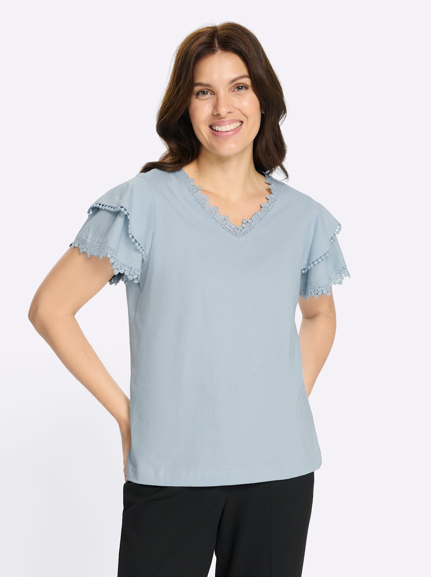 Classic Basics V-Shirt "Kurzarm-Shirt", 1 tlg. günstig online kaufen