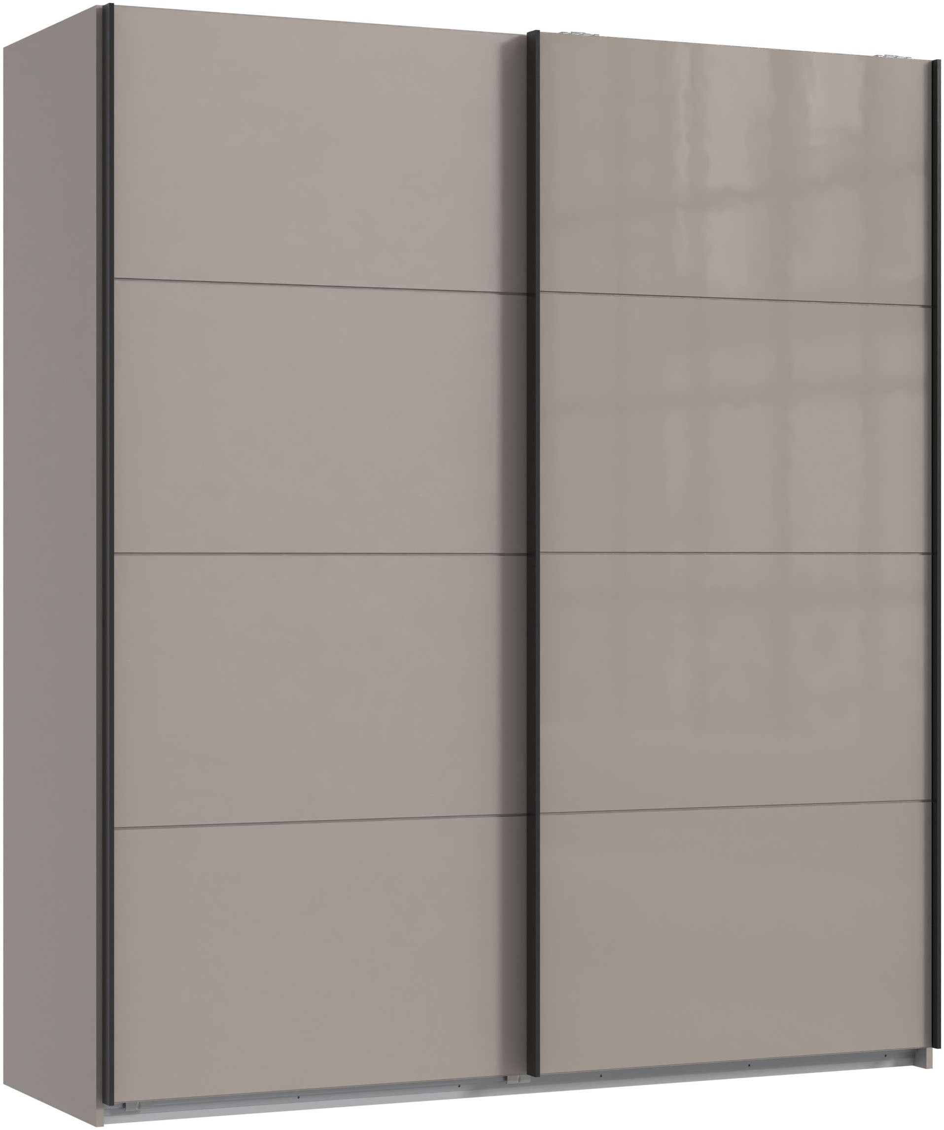 Wimex Kleiderschrank "Tilburg, Metallgriffe, Made in Germany" Breite 270cm wahlweise mit 2 oder 3 Türen, mit Schwebetüren, jeweils 1 Glaselement, 180, 225 oder 270cm breit