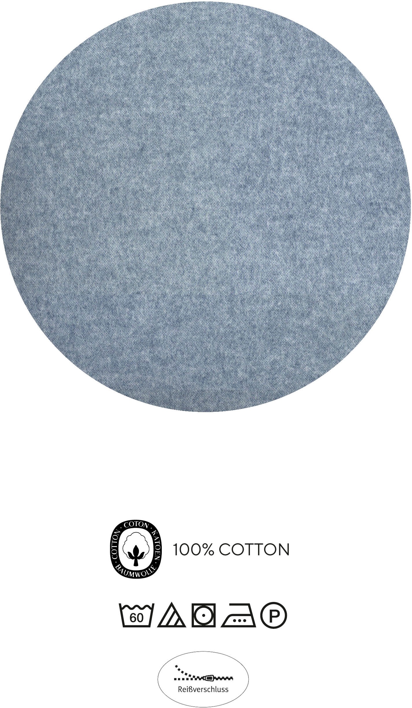 Biberna Kinderbettwäsche »0840521« 2 Stk. tlg. kuschelig warm, samtweich, Melange, 100% Baumwolle, made in Germany