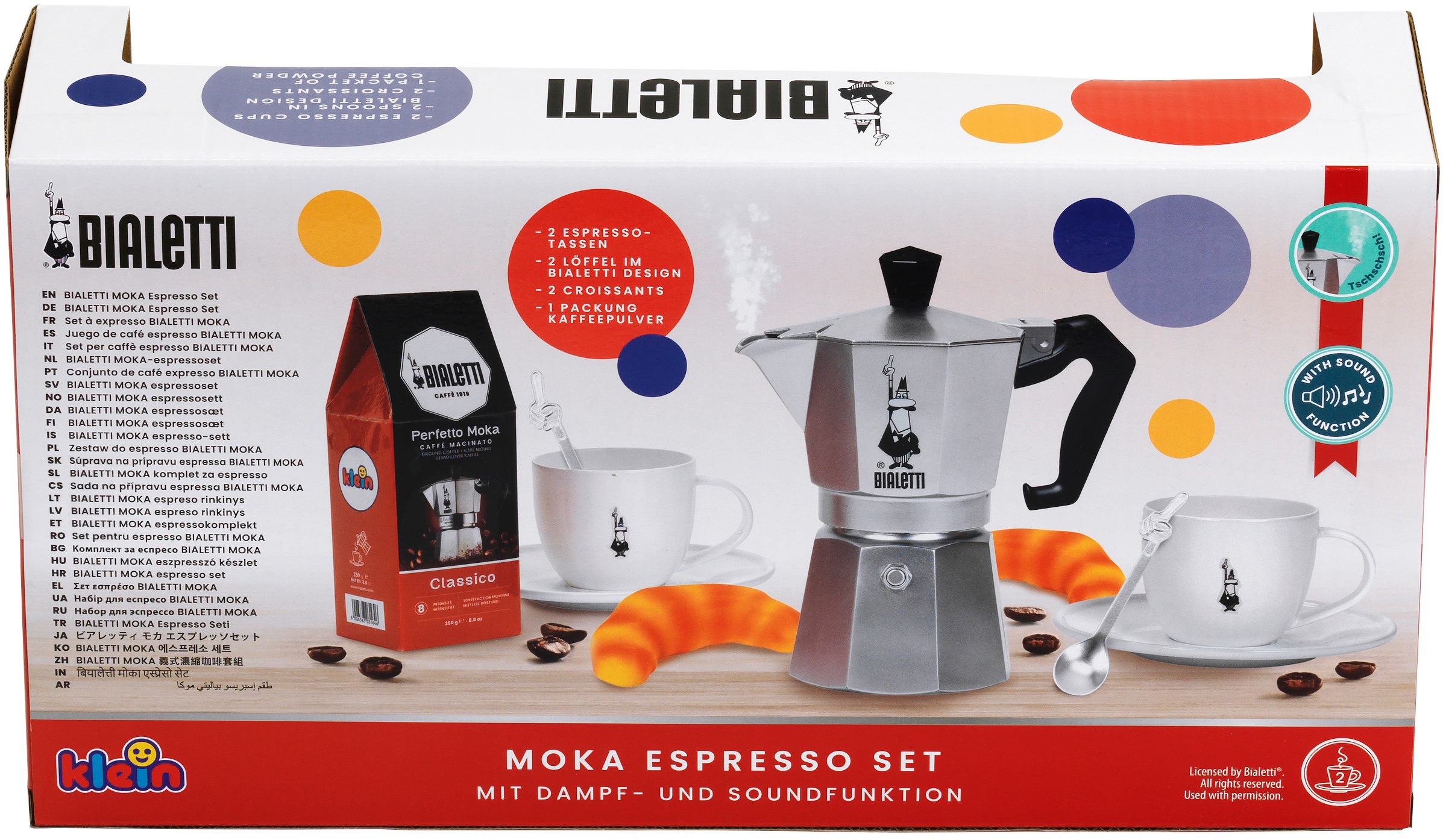 Klein Kinder-Kaffeemaschine »Bialetti - Moka Espresso Set« Mit Sound