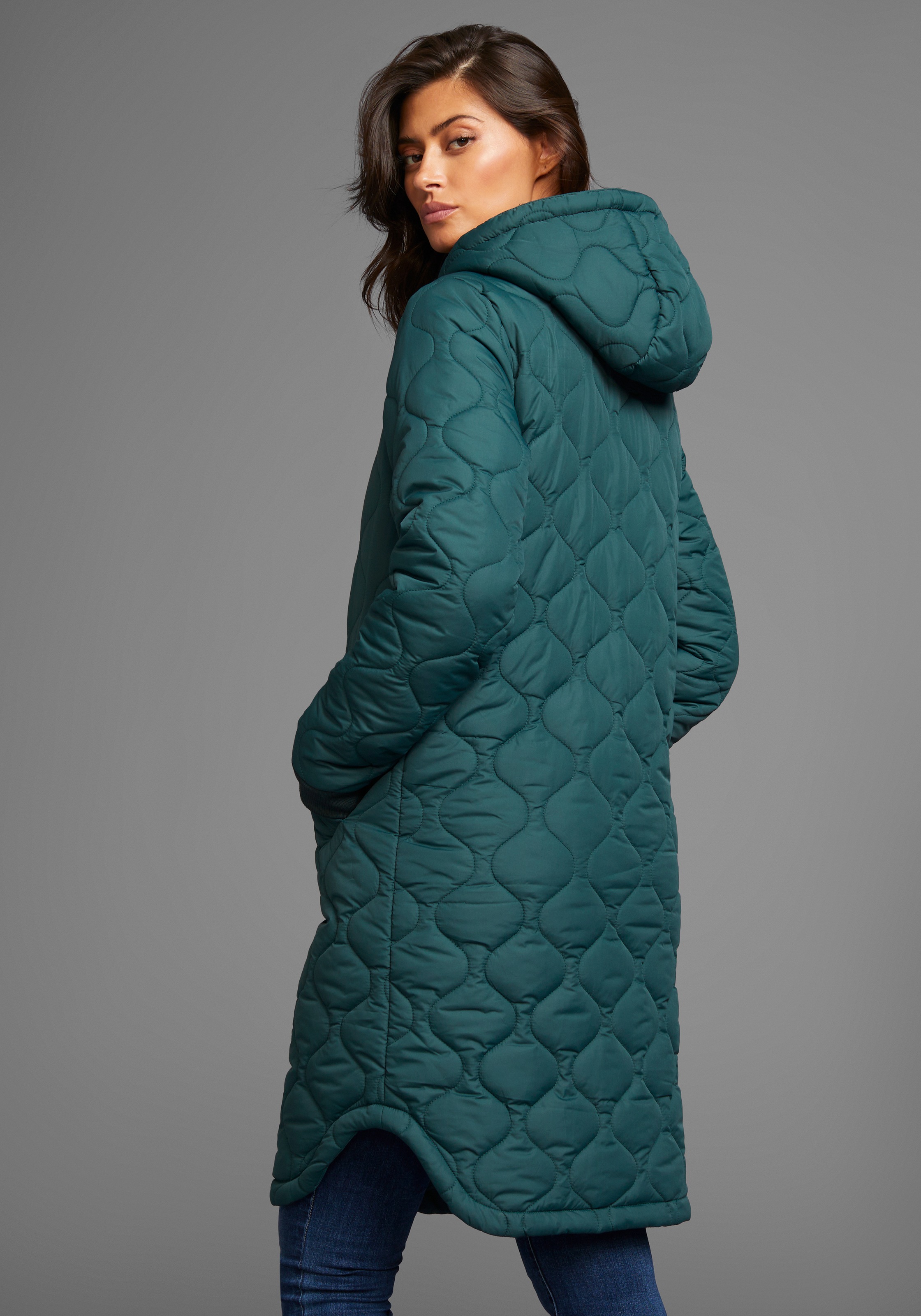 Thumbnail - Laura Scott Steppmantel mit modischem Steppmuster