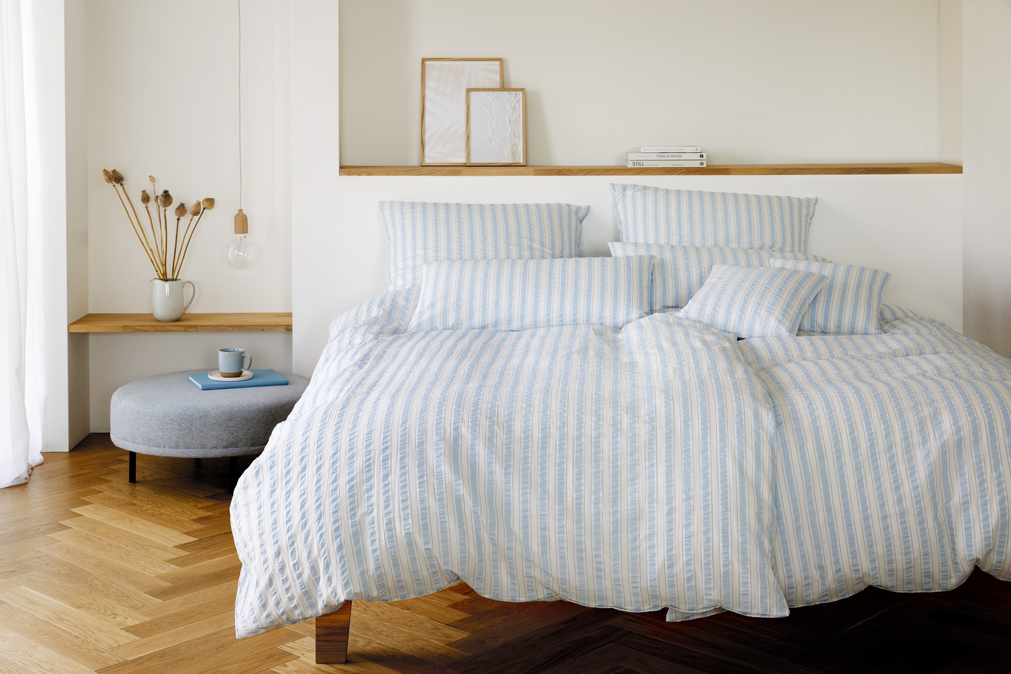 Elegante Bettwäsche "Svaneke" 2 Stk. tlg. angenehmes Hautgefühl günstig online kaufen