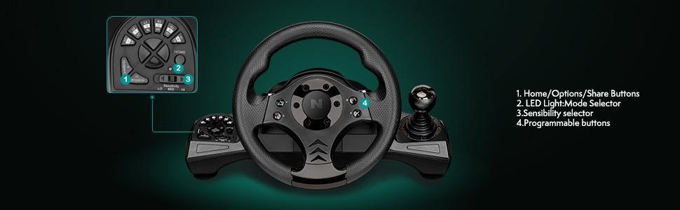 NITHO Lenkrad »Nitho Lenkrad Drive Pro V16 Racing schwarz«