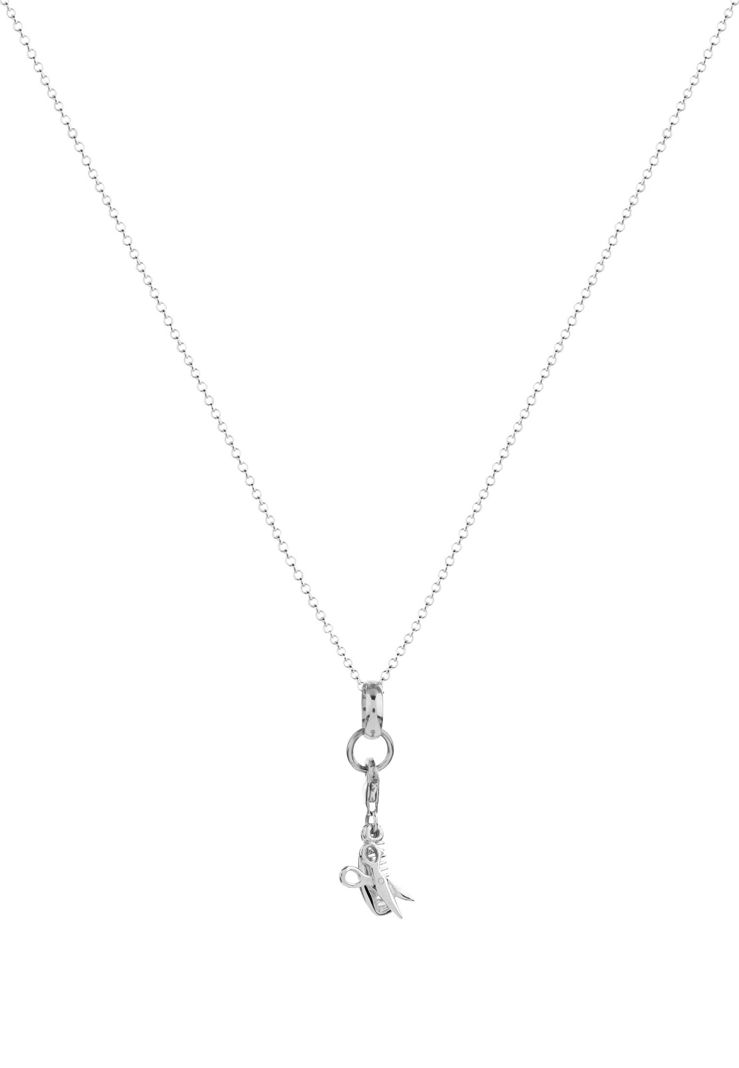 Nenalina Kette mit Anhänger »Kamm Schere Symbol Charm Anhänger 925 Silber«