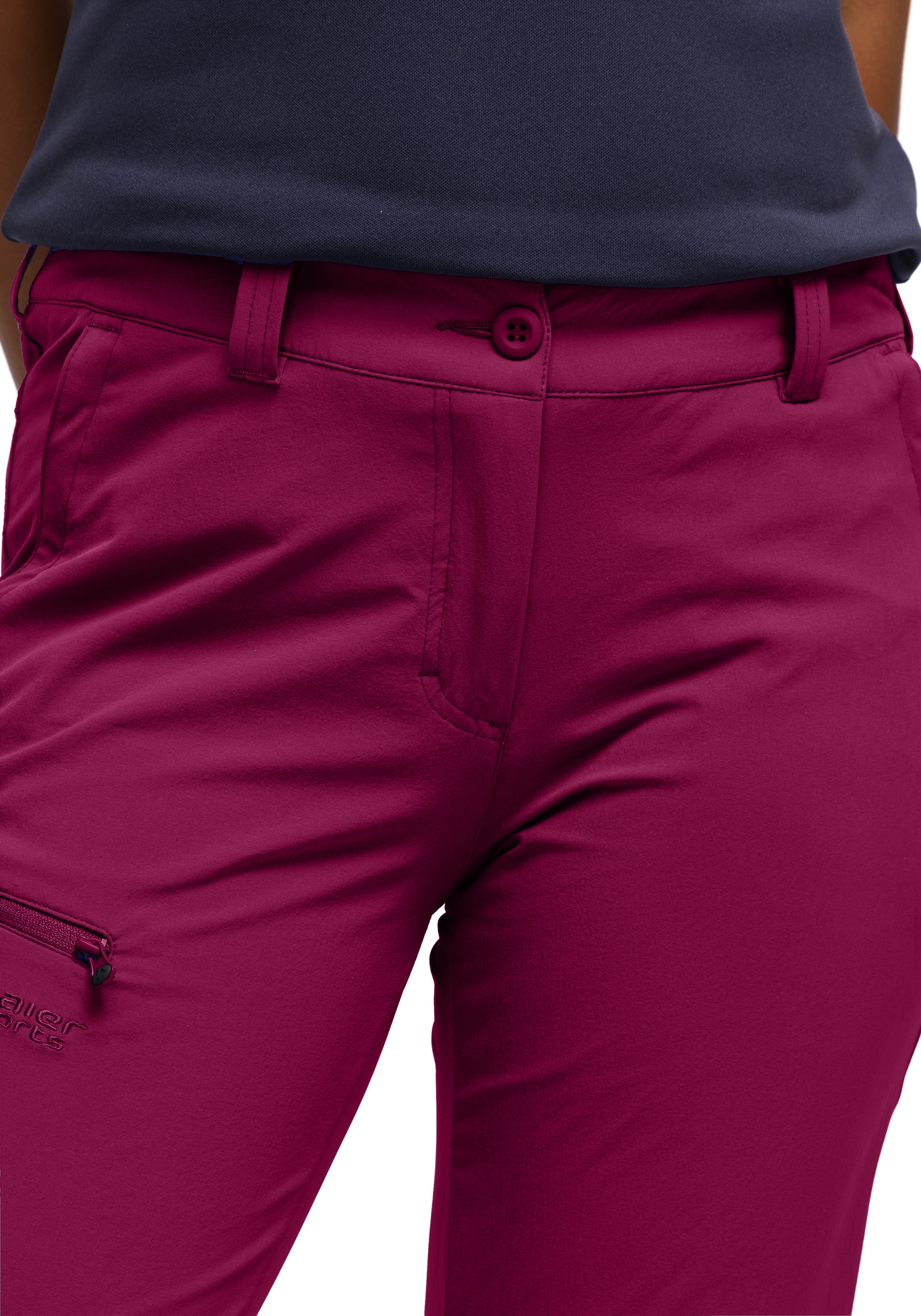 Maier Sports Funktionshose »Inara slim«, Herren Wanderhose, atmungsaktive Outdoor-Hose, 4 Taschen, Slim Fit