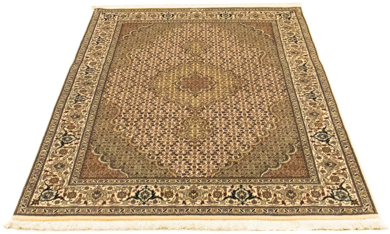 morgenland Orientteppich "Perser - Täbriz - Royal - 156 x 104 cm - hellbraun", rechteckig, 7 mm Höhe, Wohnzimmer, Handge