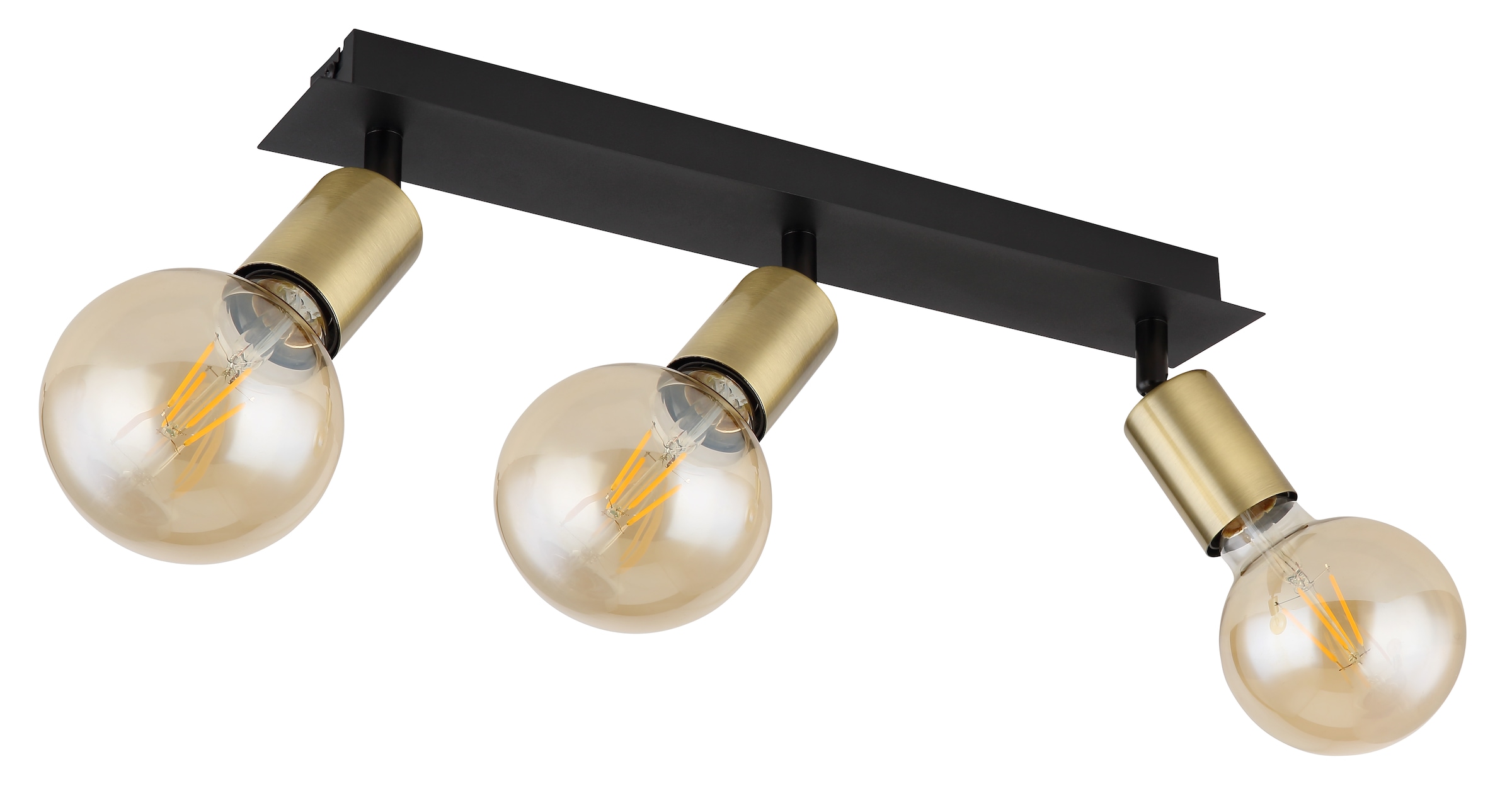 GLOBO LIGHTING Deckenstrahler »LILIANA«, Leuchtmittel E27 | ohne Leuchtmittel, Deckenstrahler/altmessing/Flur/Wohnzimmer