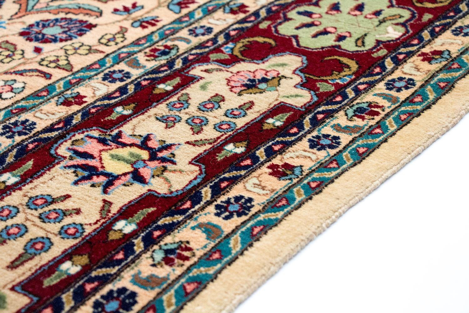 morgenland Wollteppich »Designer Teppich handgeknüpft mehrfarbig«, rechteckig, handgeknüpft