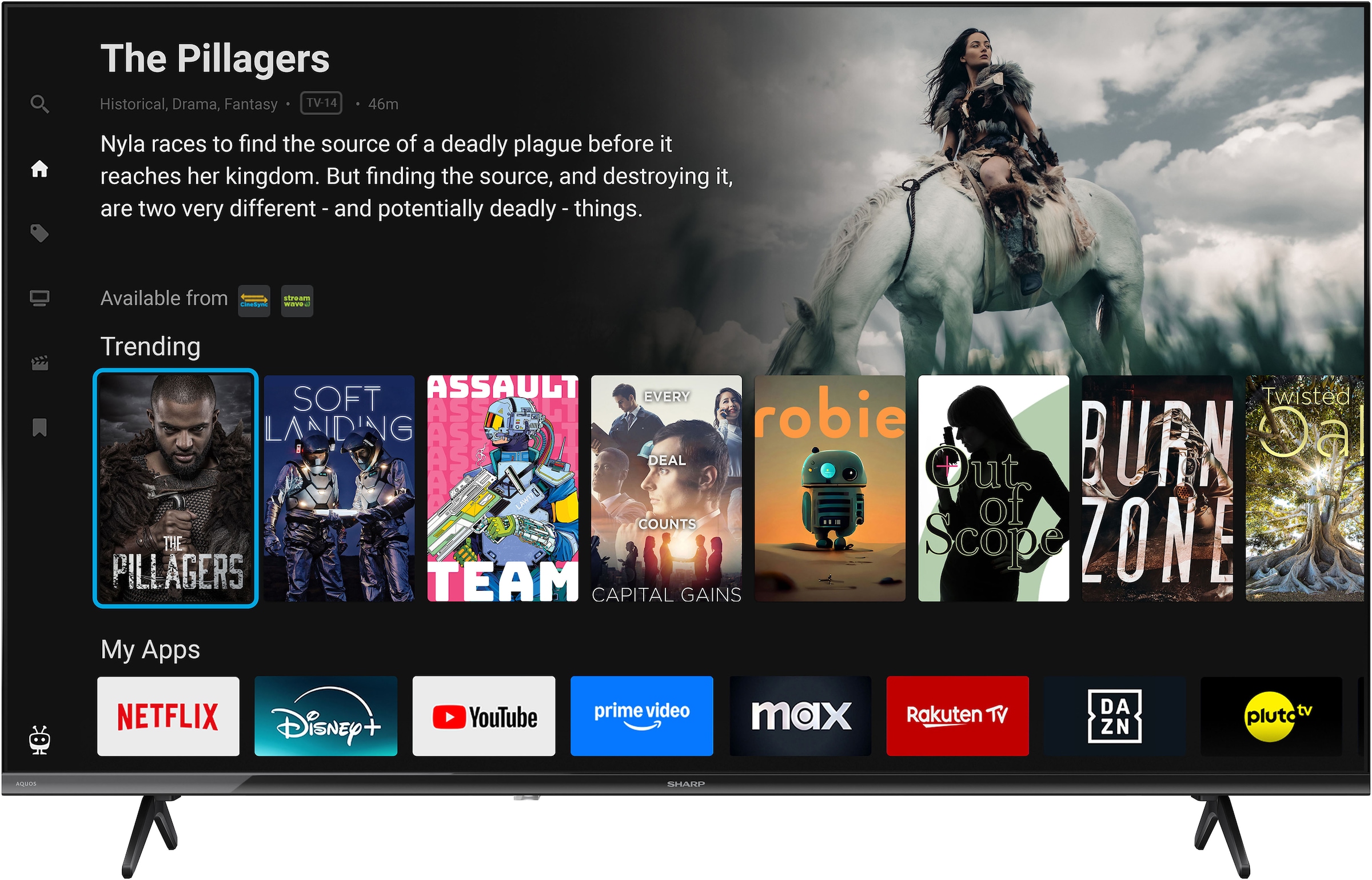 Sharp LED-Fernseher »2T-C43HEx« 108 cm/43 ″ Full HD Smart-TV