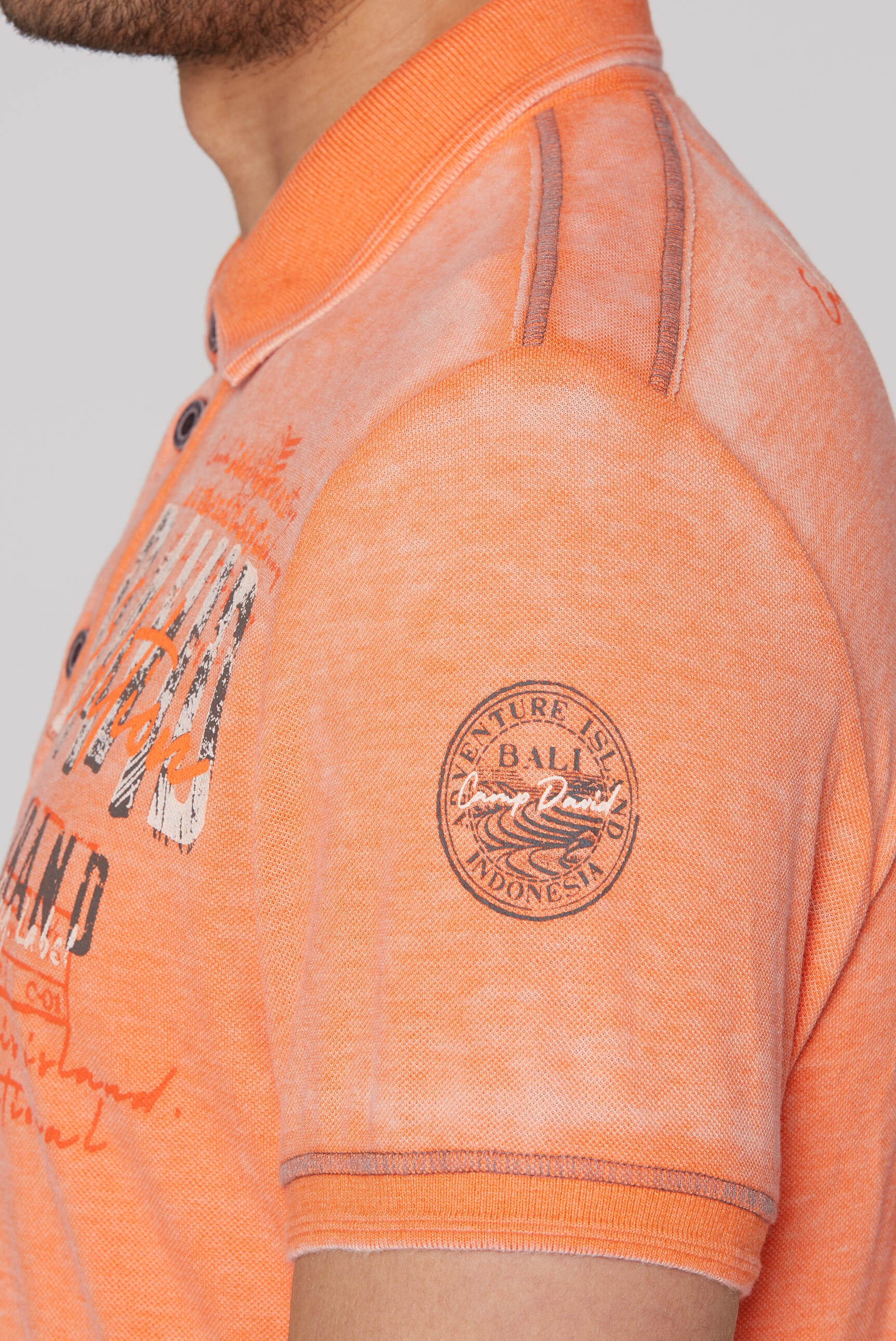 CAMP DAVID Poloshirt, aus Baumwolle