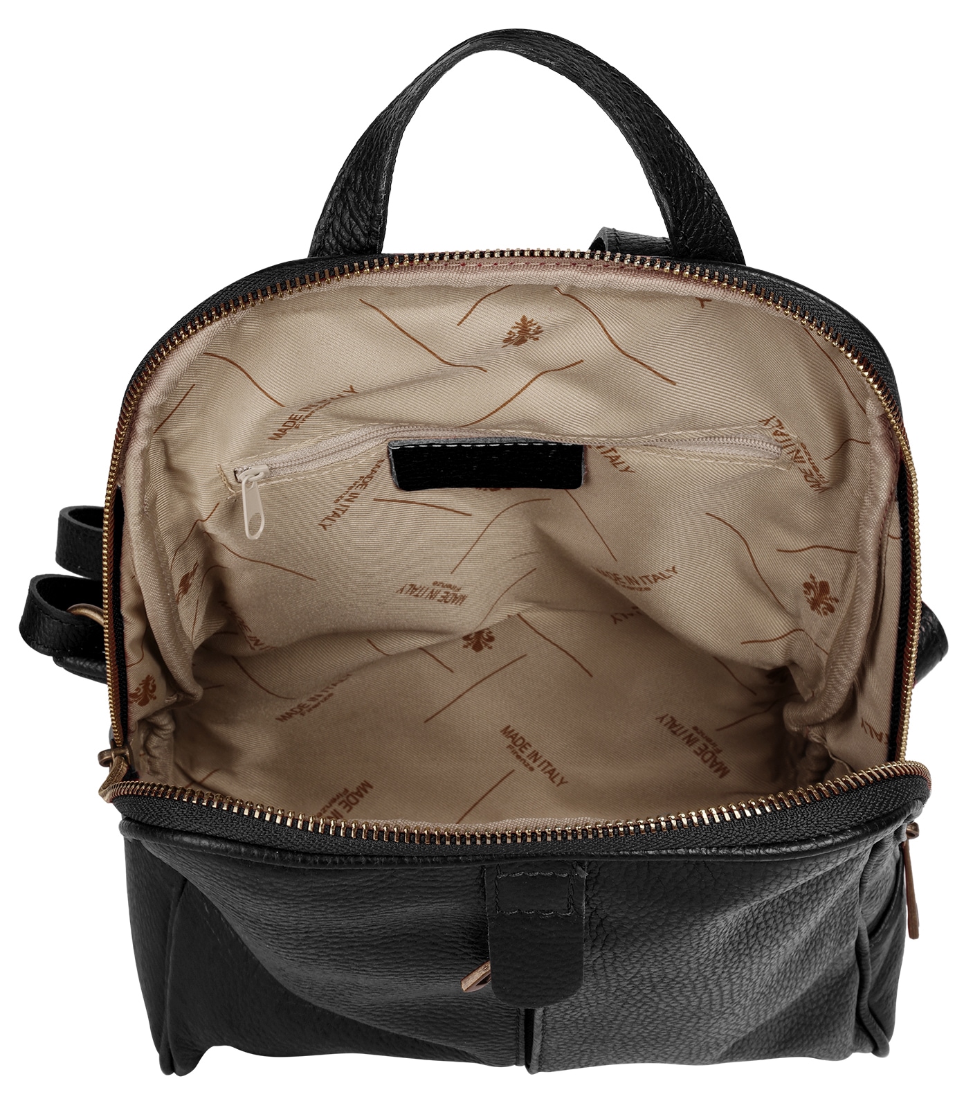 Samantha Look Cityrucksack, echt Leder, Made in Italy