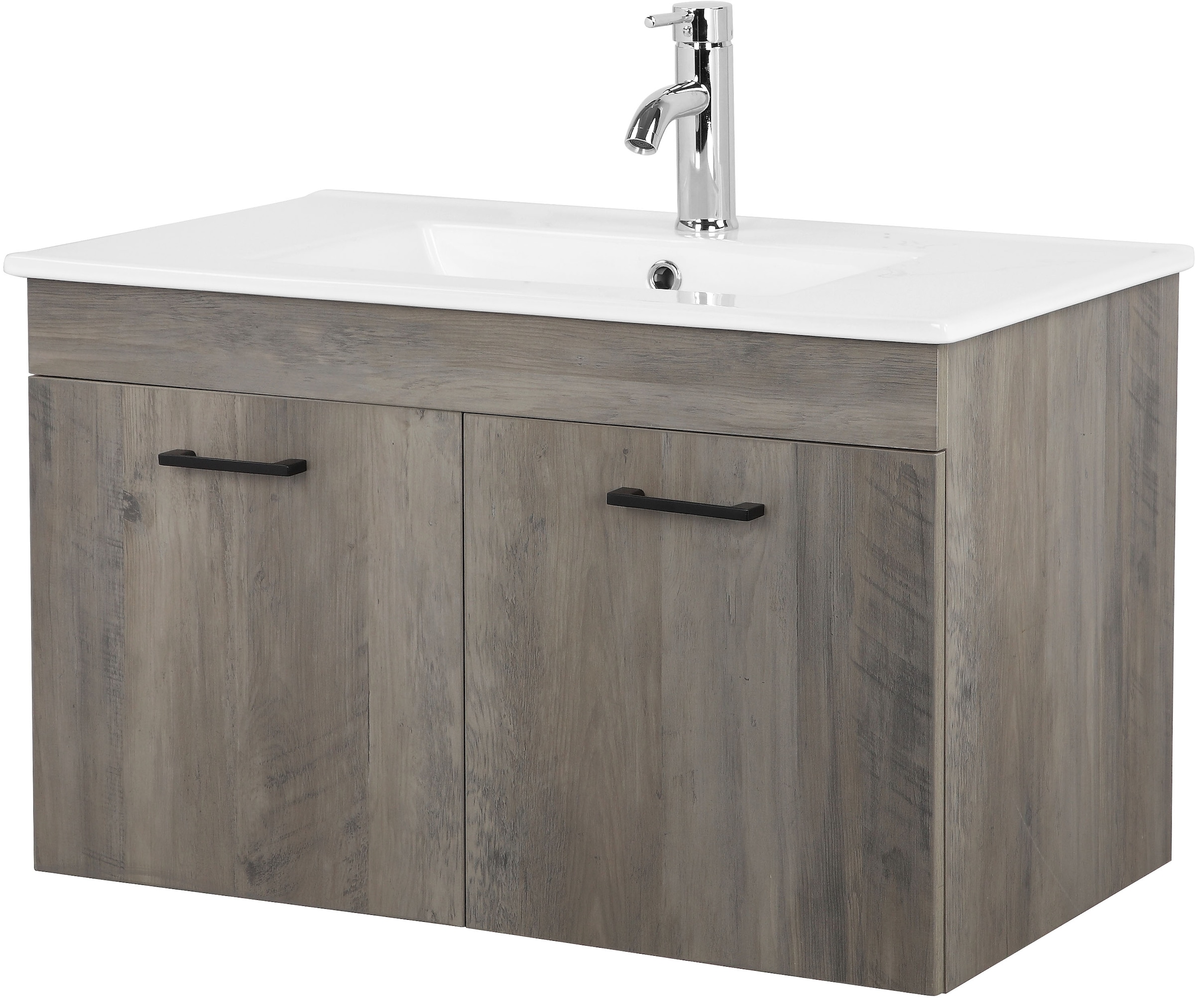 welltime Waschtisch "Florenz, Breite 60cm, 2 Tür, 2 Fächer, MDF-Front", Was günstig online kaufen