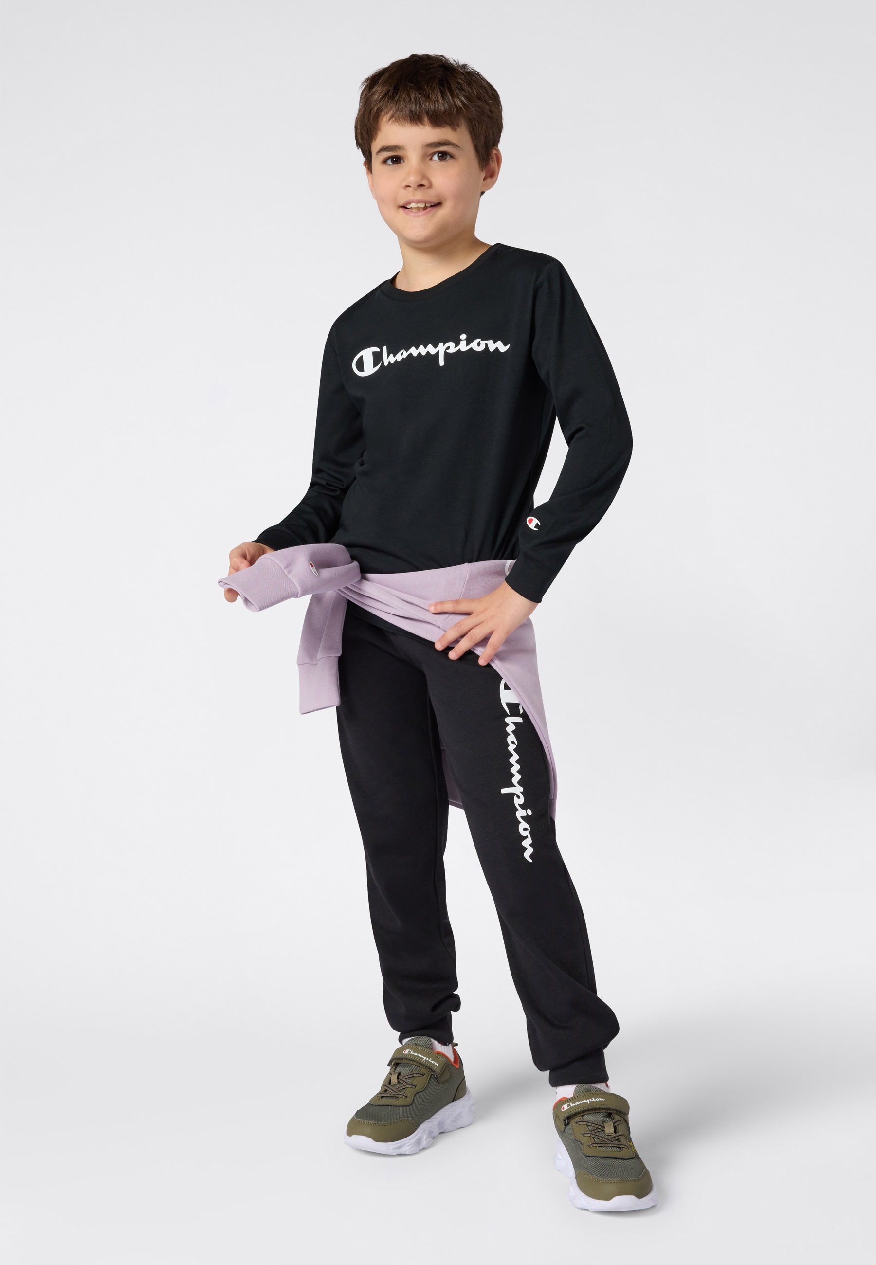 Champion T-Shirt »BASICS Long Sleeve Shirt Large Logo«, (1 tlg.)