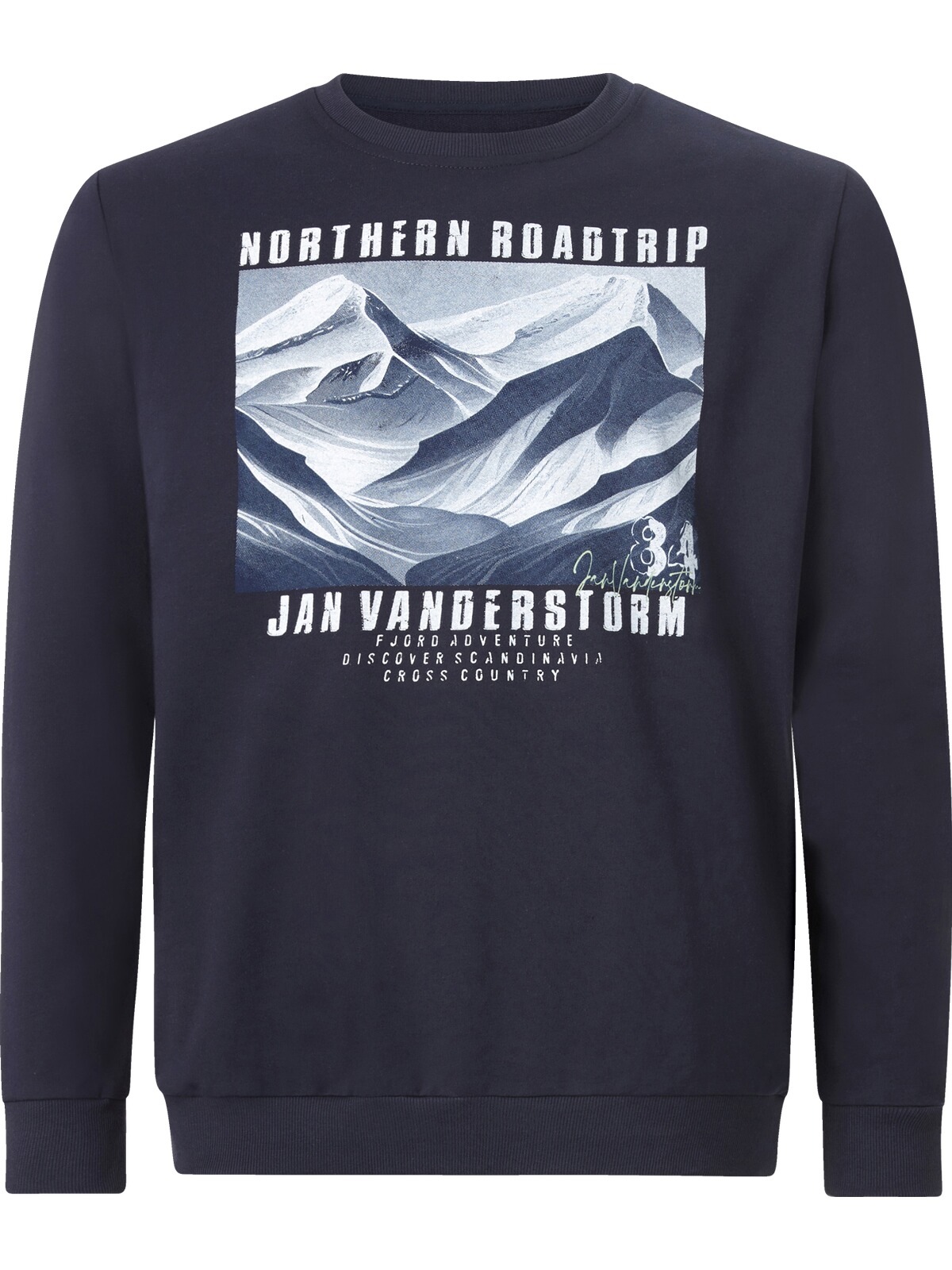 Jan Vanderstorm Sweatshirt »Doppelpack Sweatshirt HOLDGER«, (2 tlg.), mit elastischem Saumbund