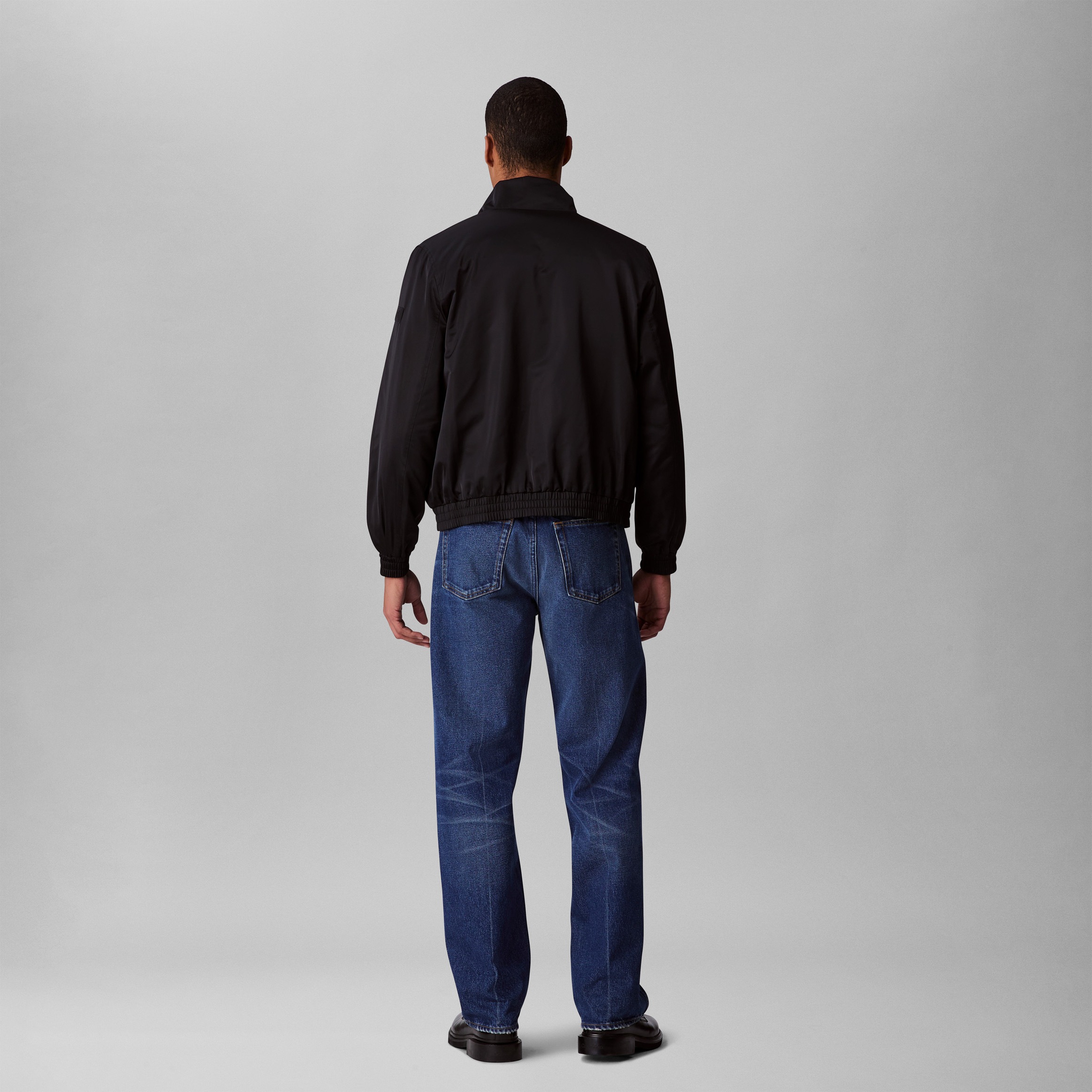 Calvin Klein Jeans Bomberjacke »LS PADDED HARRINGTON JACKET«, ohne Kapuze, Mit Rundhalsausschnitt mit Stehkragen