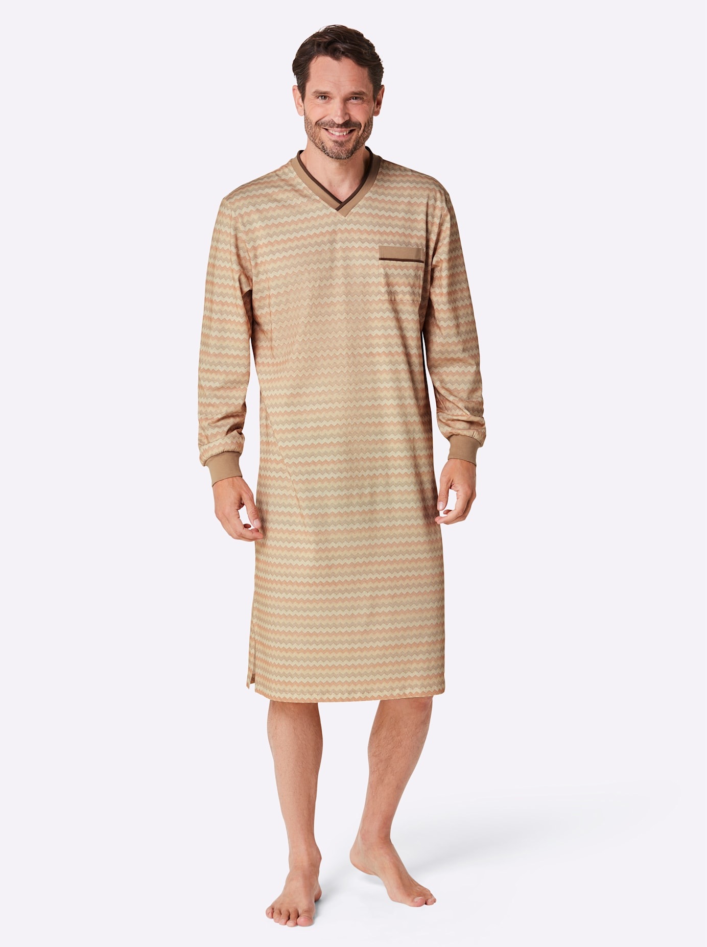 Kings Club Nachthemd "Nachthemd" Brusttasche günstig online kaufen