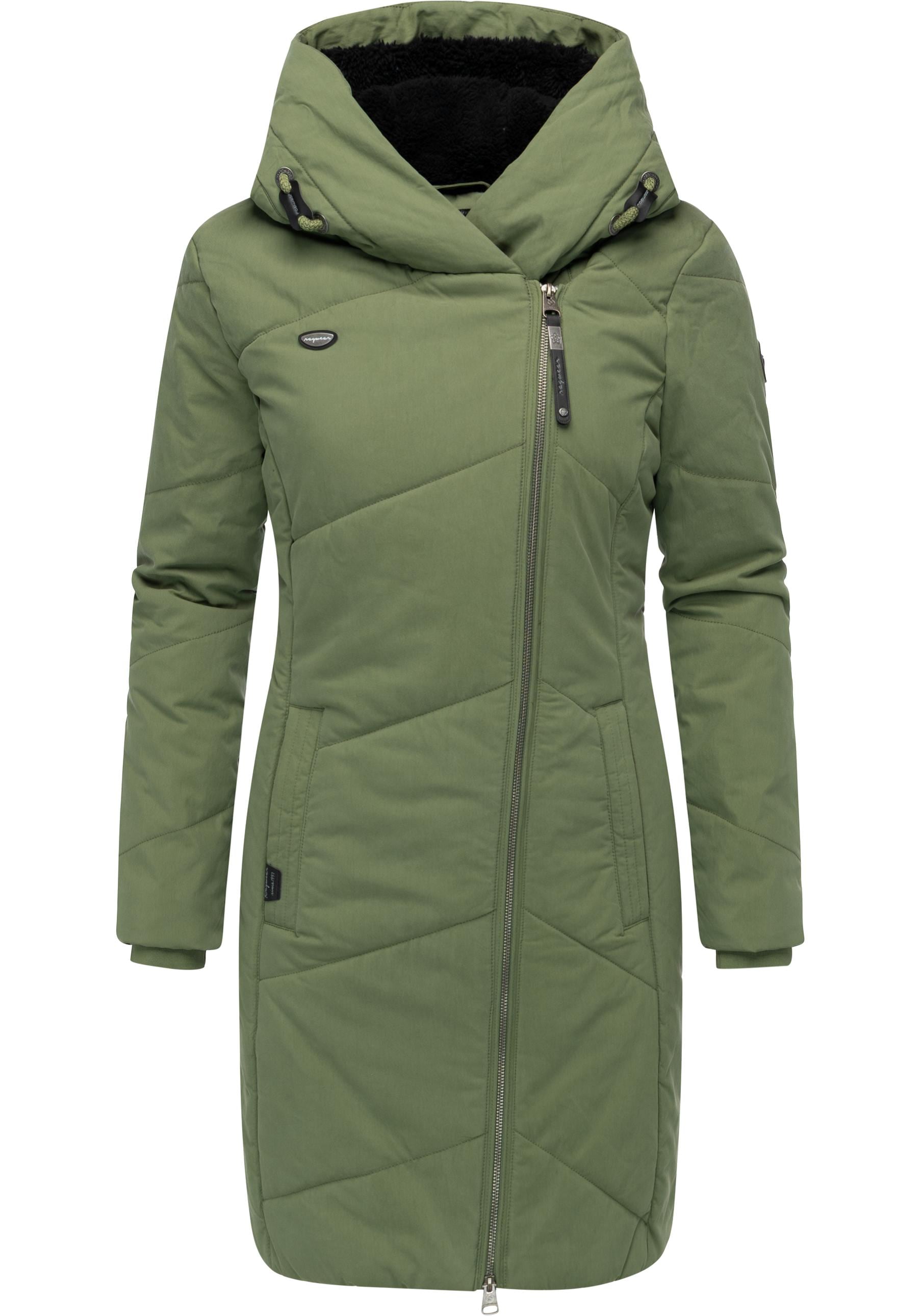 Ragwear "Gordon Long" gesteppter Winterparka mit asymmetrischem Kragen