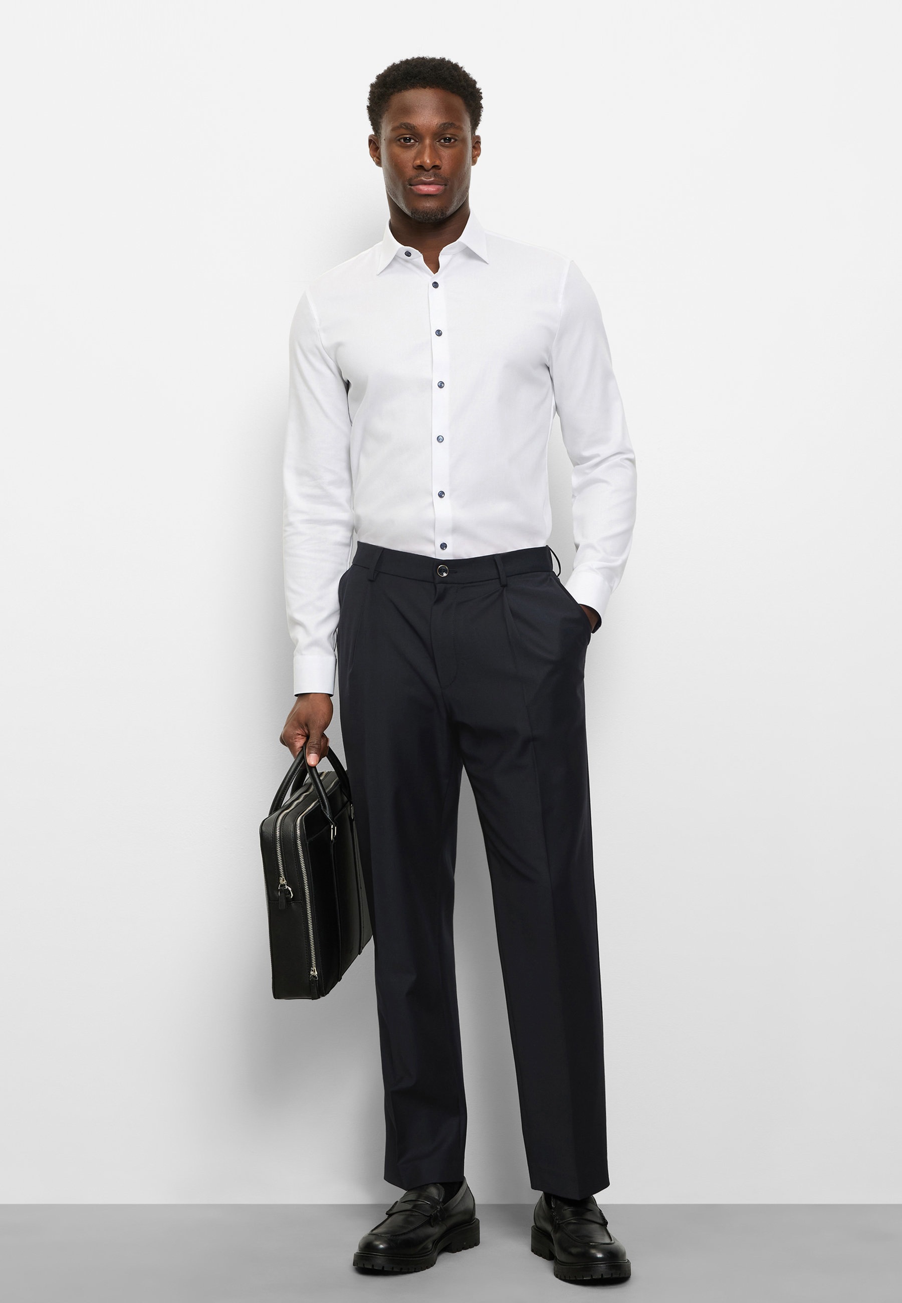 OLYMP No. Six Super Slim New York Kent White 38 2