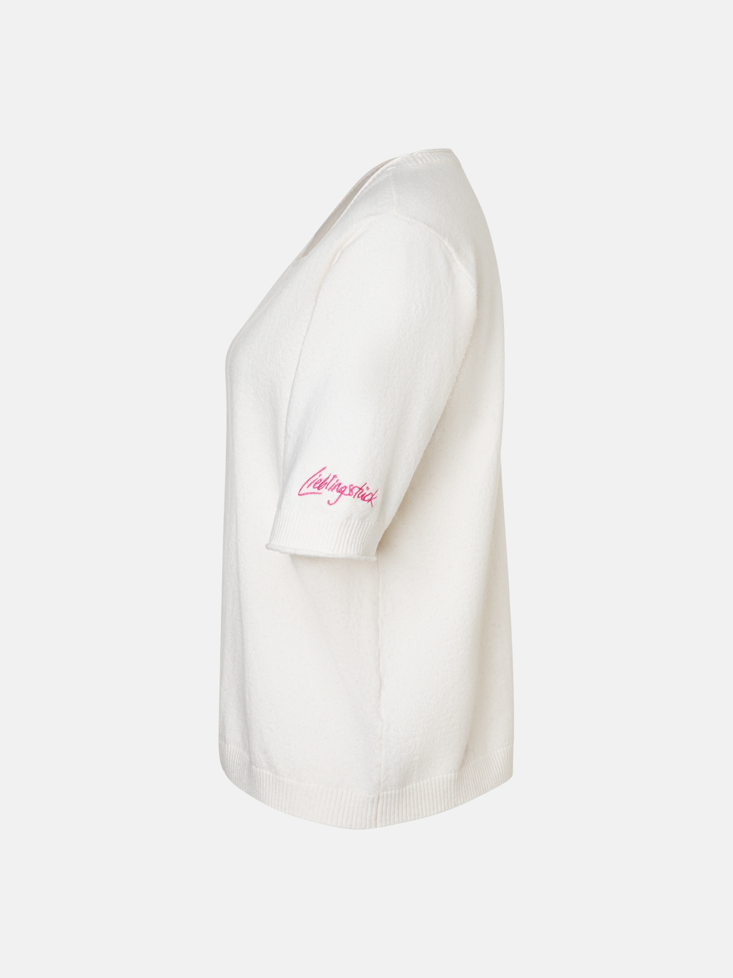 Lieblingsstück Kurzarmpullover »MelisandeL« 52% Baumwolle, 30% Polyester, 14% Polyamid, 4% Elasthan
