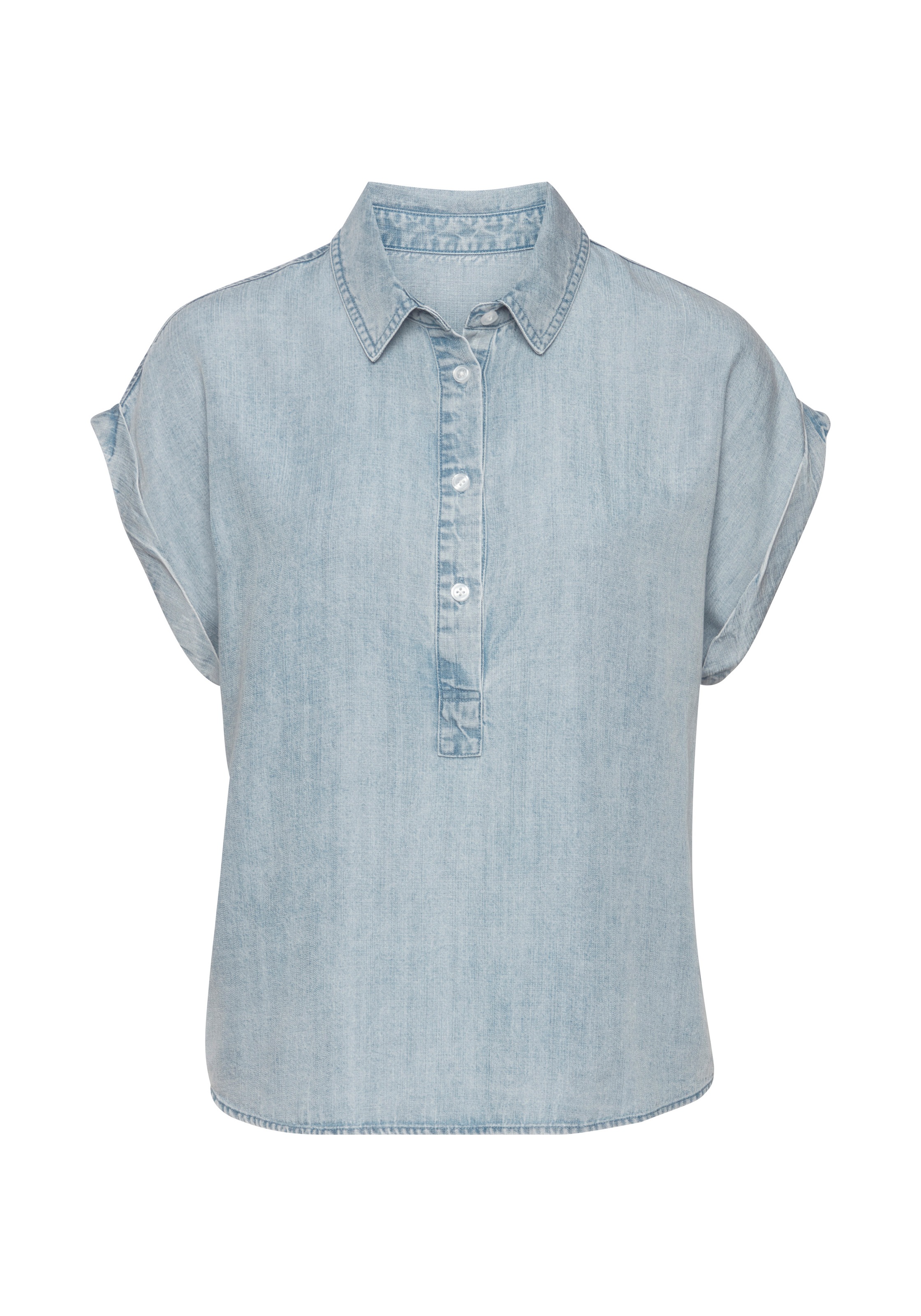 Vivance Kurzarmbluse aus  sommerlicher Lyocellware, causal, Sommerbluse