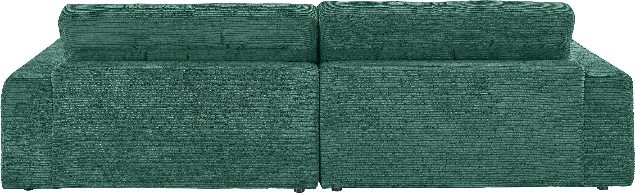 3C Candy Ecksofa »Stripes Mega-Sofa, bequem und komfortabel, L-Form«, Lose Rückenkissen, mit feiner Quersteppung, Cord-Bezug