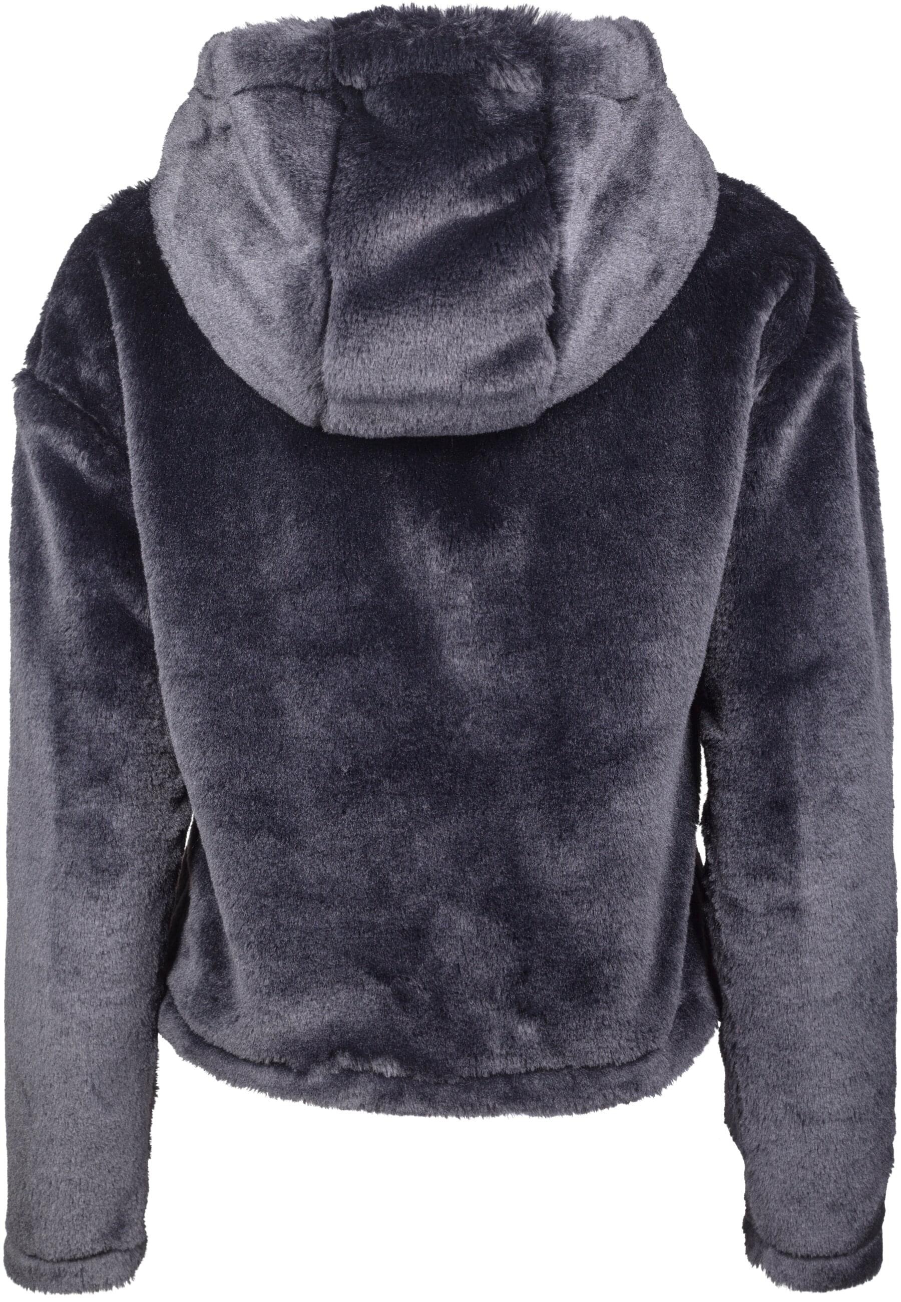 URBAN CLASSICS Rundhalspullover »Urban Classics Damen Ladies Oversize Short Teddy Hoody«, (1 tlg.)
