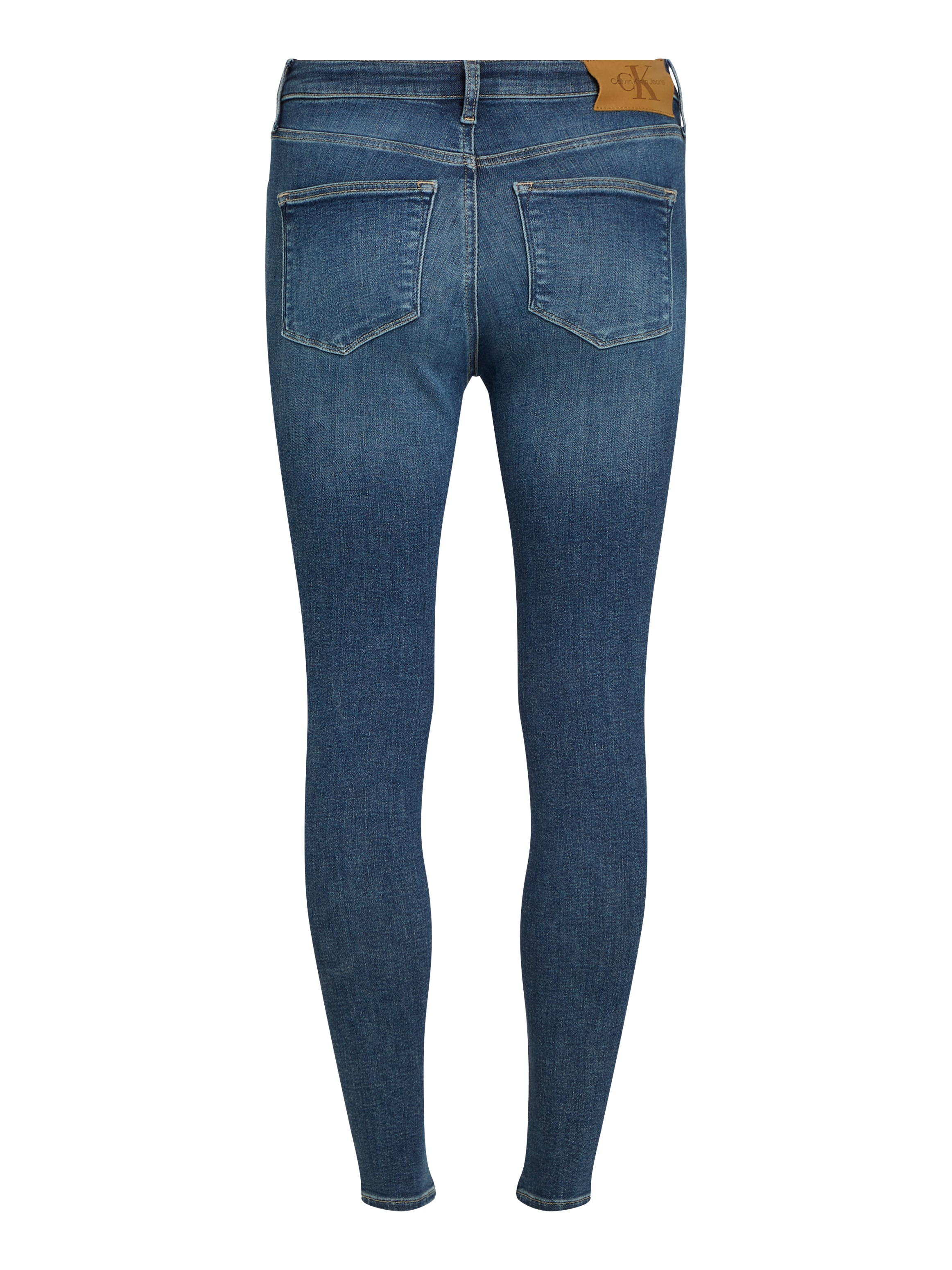 Calvin Klein Jeans Skinny-fit-Jeans »HIGH RISE SUPER SKINNY ANKLE«, mit Stoned wash Optik, mit Coinpocket