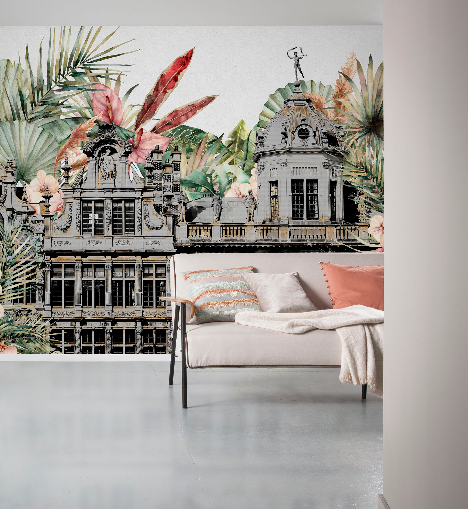 Fototapete »Vlies Fototapete - Tropical Palace - Größe 300 x 250 cm«, bedruckt