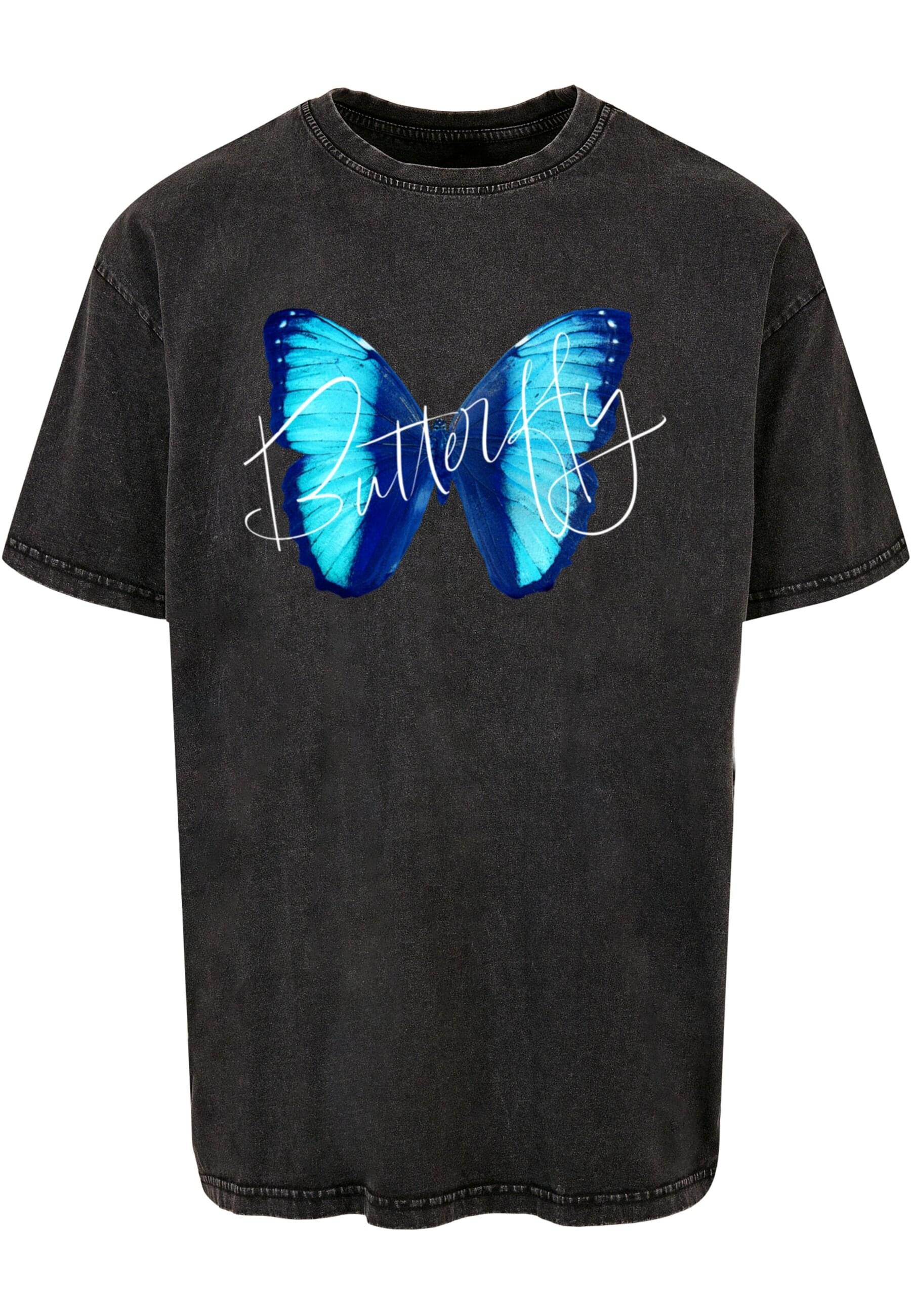 Merchcode Marškinėliai » Herren Butterfly Blue A...