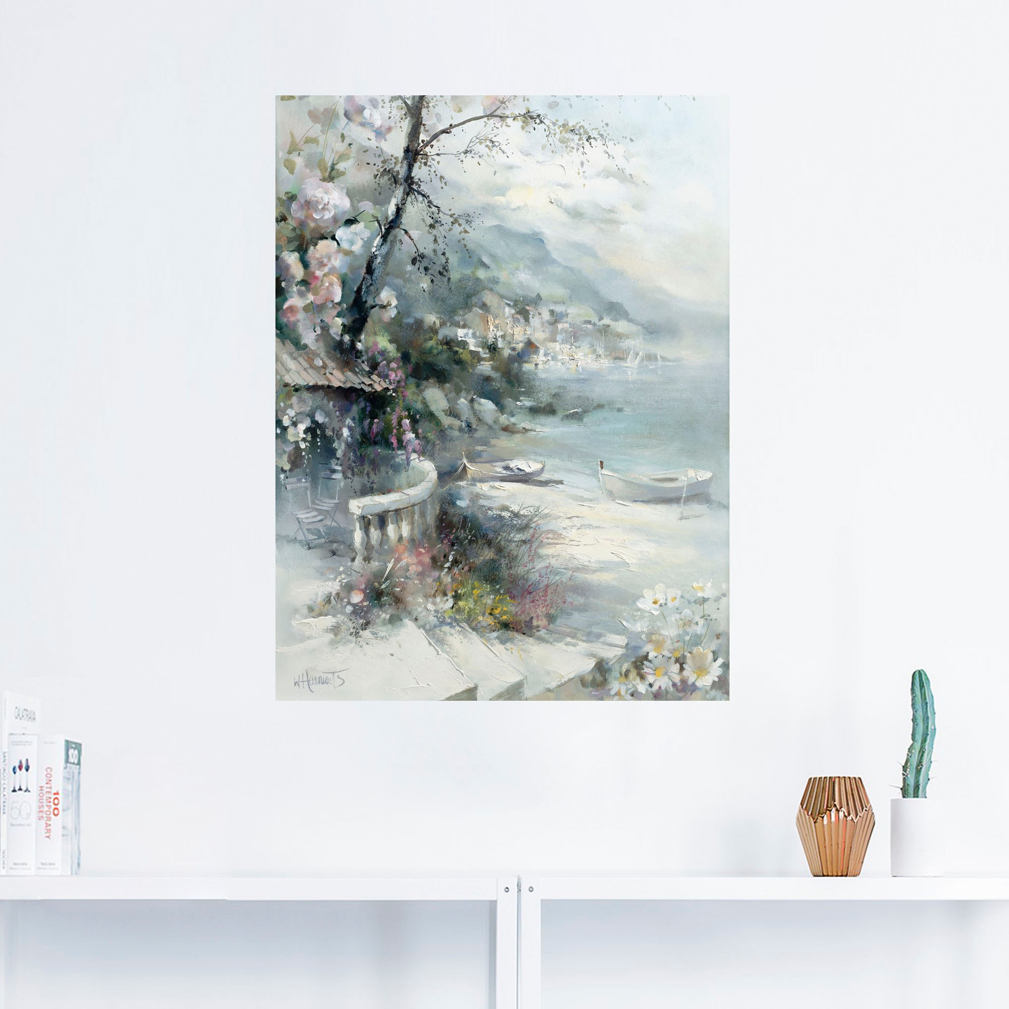 Artland Wandbild »Buchtseite I«, Küste, (1 St.), als Leinwandbild, Poster, Wandaufkleber in verschied. Größen