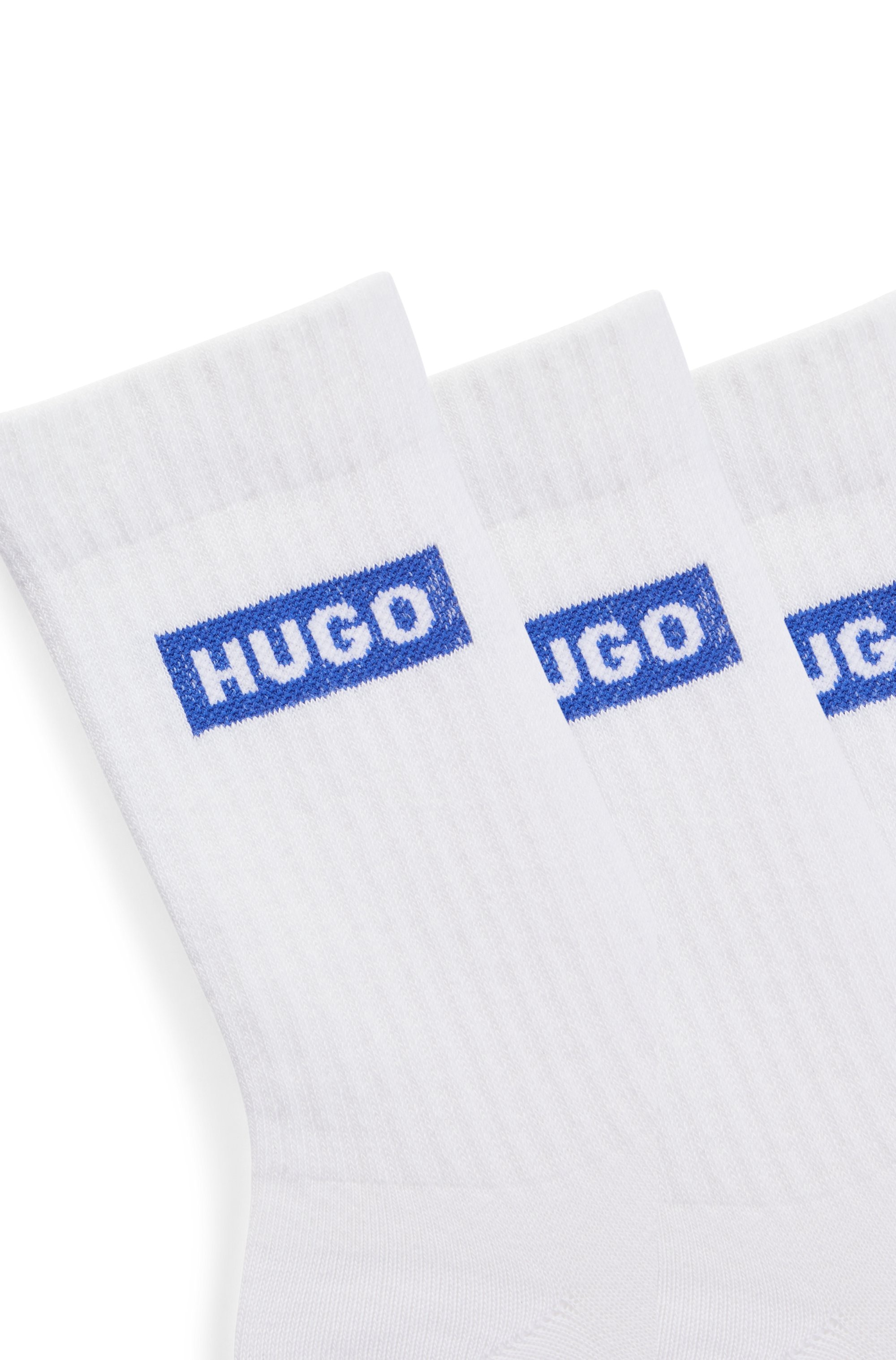 Thumbnail - HUGO Underwear Socken "3P QS BLUE LOGO CC" 3 Paar tlg. Unisex Sportsocken