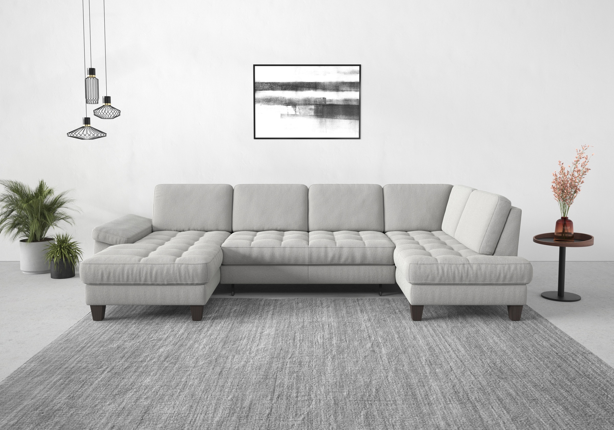 sit&more Wohnlandschaft "Westham U-Form", wahlweise mit Bettfunktion, Bettk günstig online kaufen