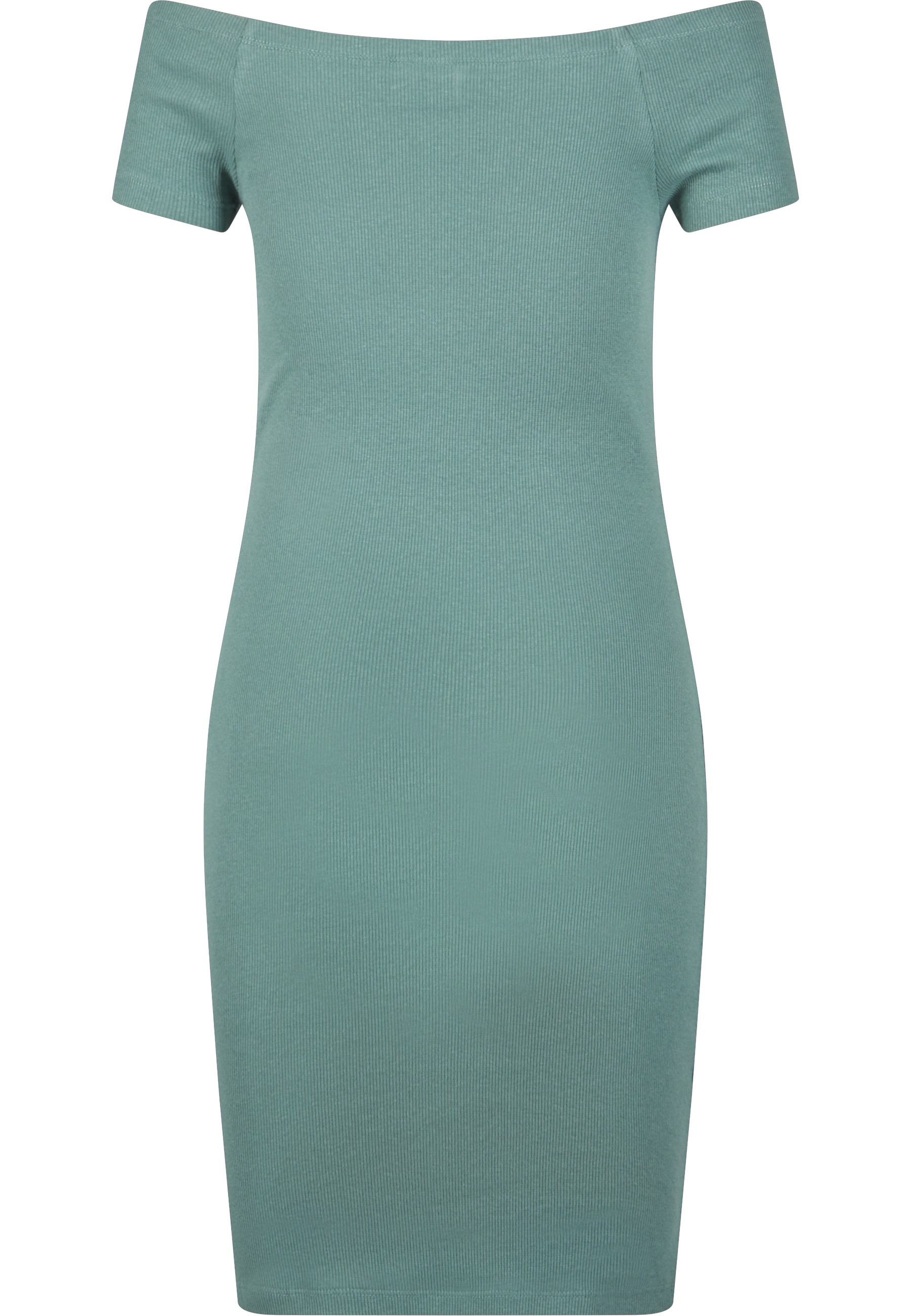 URBAN CLASSICS Shirtkleid "Urban Classics Damen Ladies Off Shoulder Rib Dre günstig online kaufen