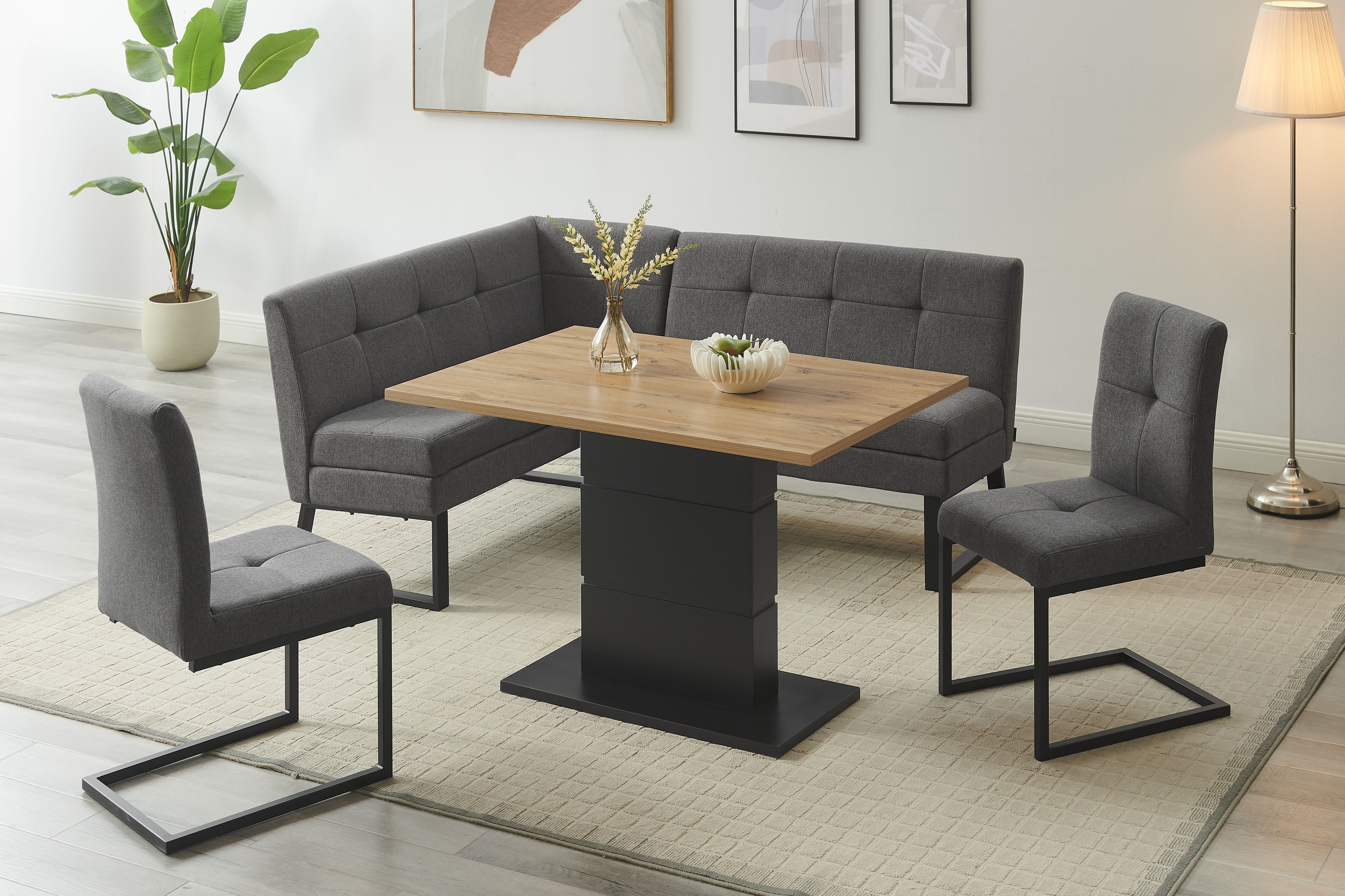 OTTO home Eckbankgruppe "Geranie, Sitzgruppe, Eckbank inkl. Stauraum, Essti günstig online kaufen