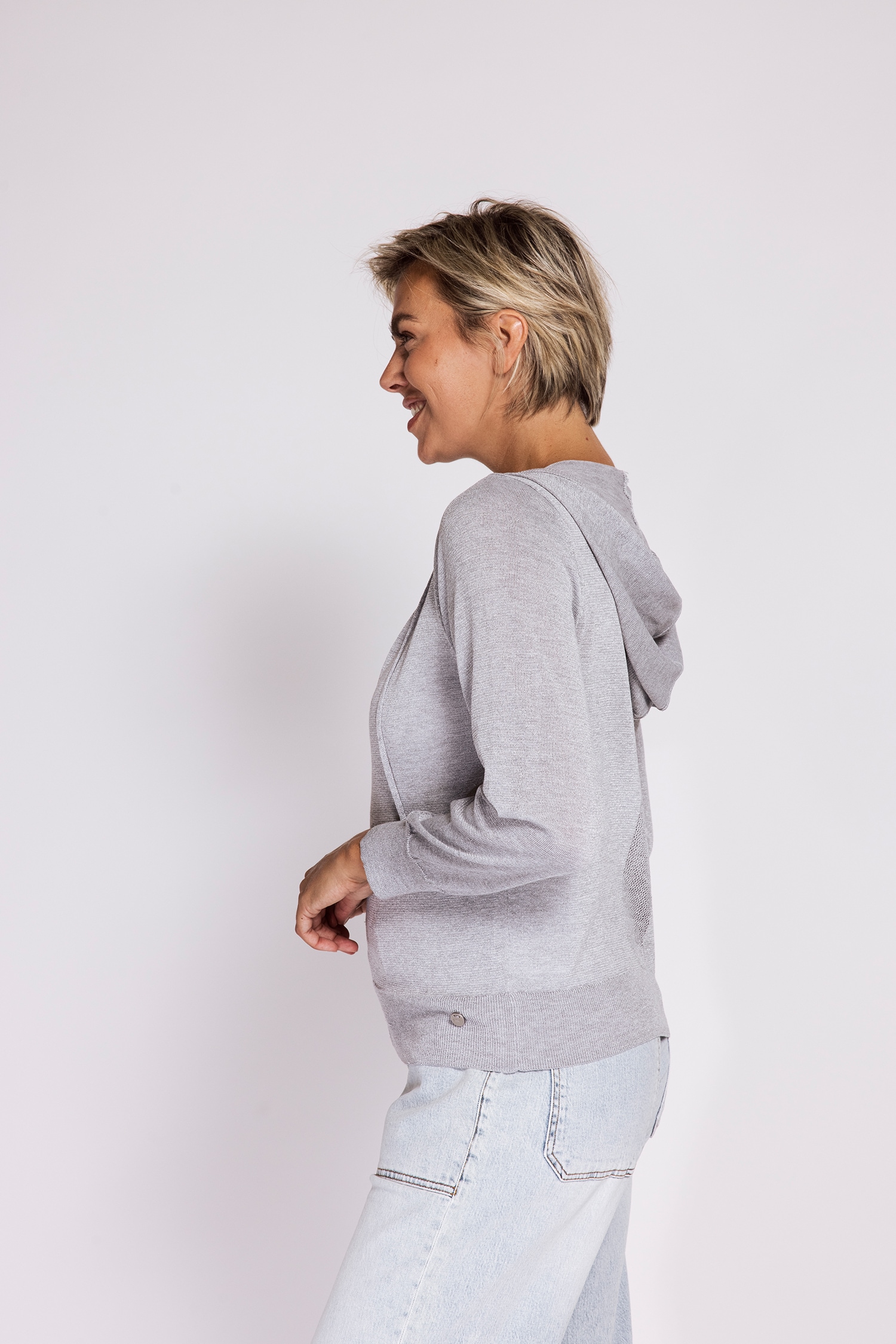Zhrill Kapuzenstrickjacke »AKIYO Strickjacke mit Kapuze« mit Reißverschluss