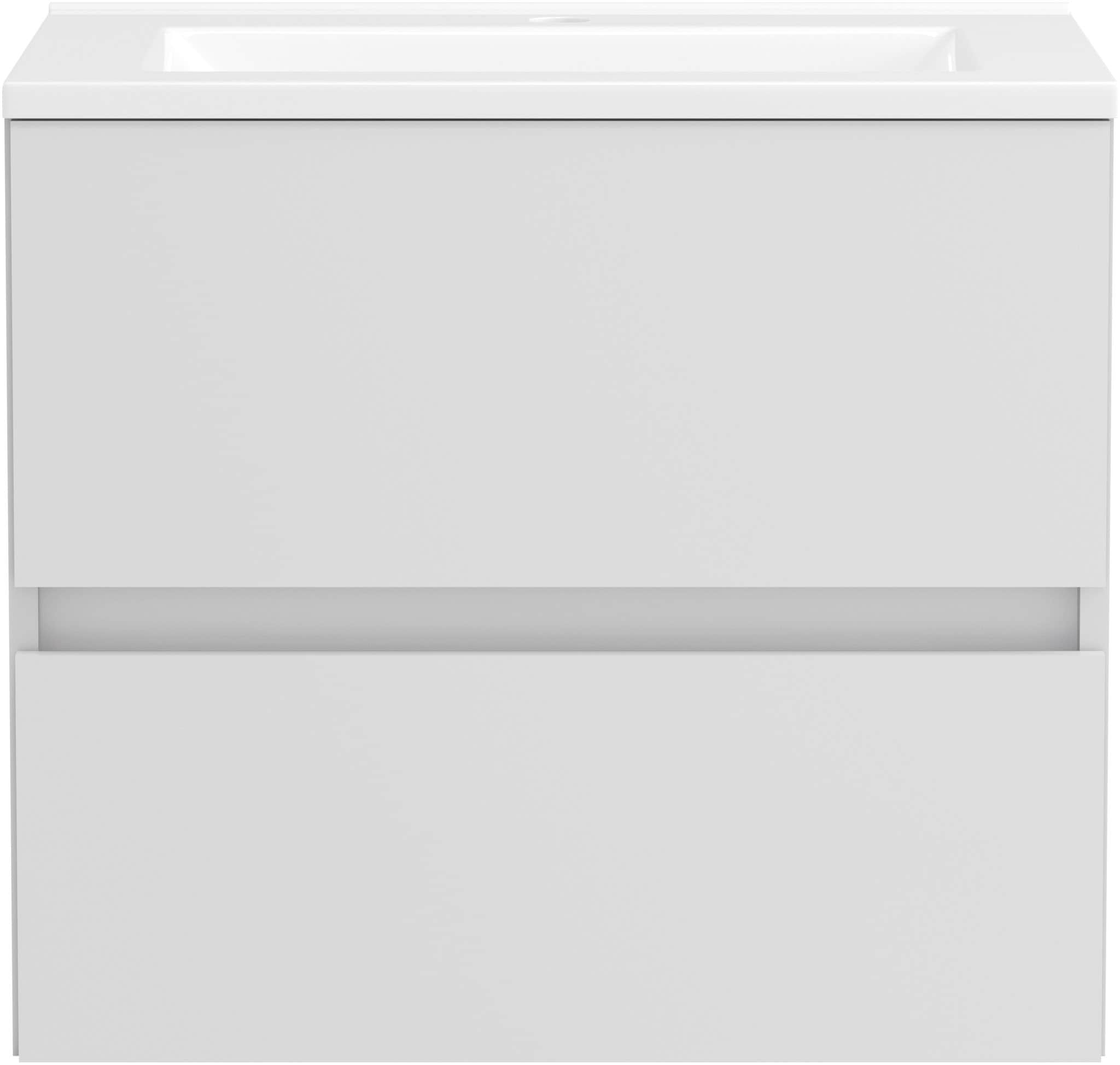 OTTO home Waschtisch »TRENTO, 2 Auszüge inklusive Becken und Montagematerial« Maße (B/H/T): ca. 60/52/45 cm, Badmöbel, Waschtisch, Stauraum, modern
