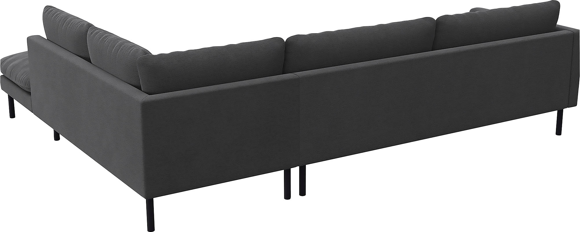 FLEXLUX Ecksofa »Bolzano, elegant und bequem, L-Form«, Sitzaufbau mit Kaltschaum & Stahl-Wellen, lose Sitz -& Rückenkissen