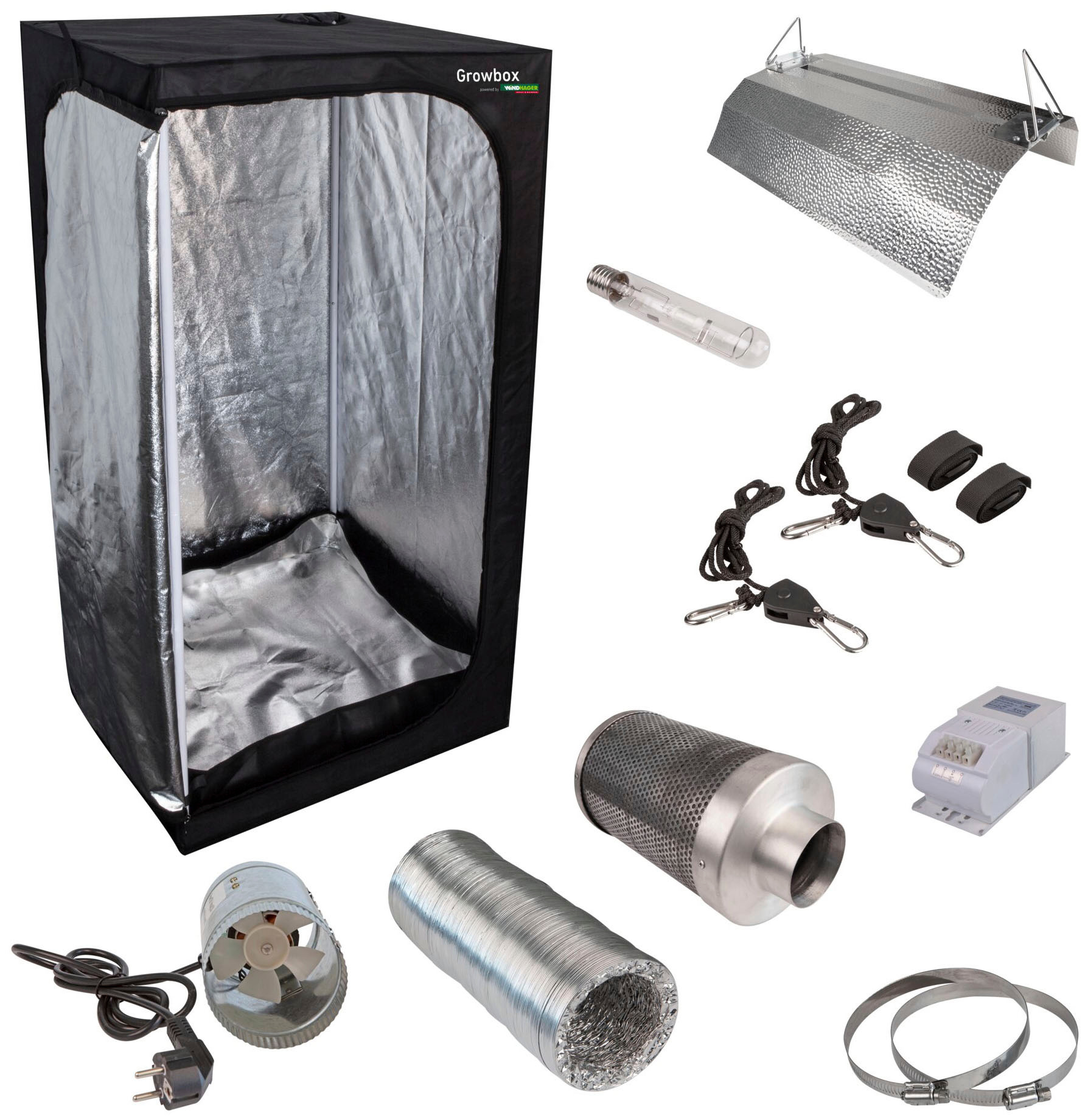 Pflanzenlampe »Growbox Starterset«, High-Tech Indoor-Gewächshaus aus Oxford-Gewebe,...