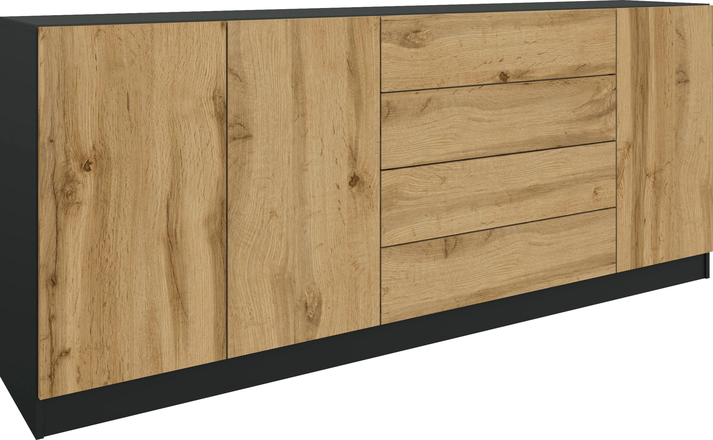 borchardt Möbel Sideboard "Vaasa, Kommode mit 3 Türen und 4 Schubkästen auf günstig online kaufen