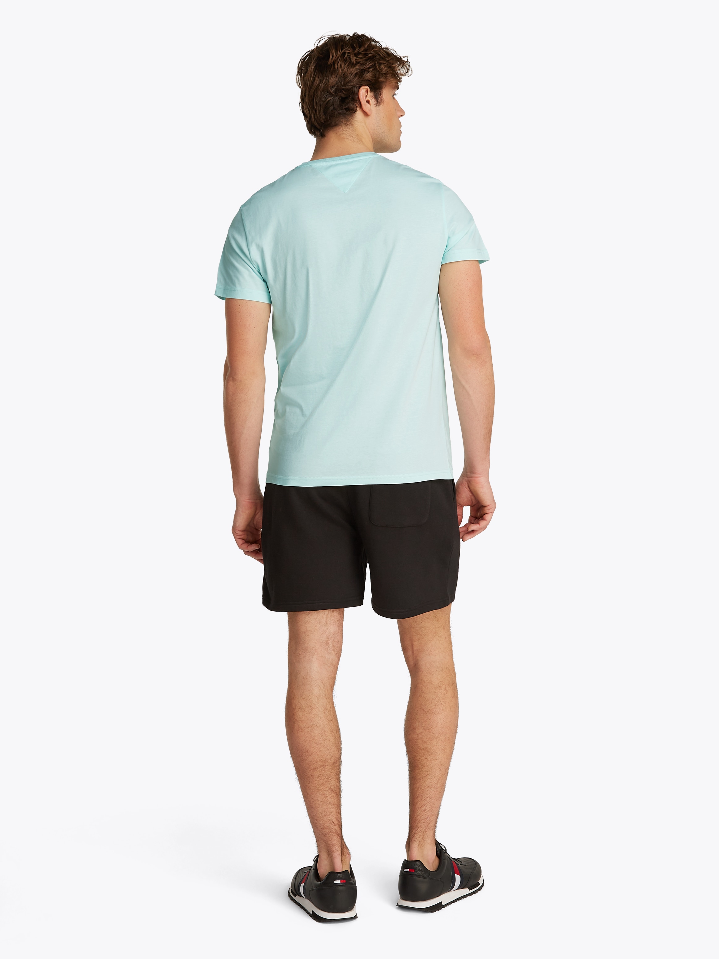 Tommy Jeans T-Shirt »TJM SLIM BUBBLE PRINT SS TEE EXT«, mit gummierten Print