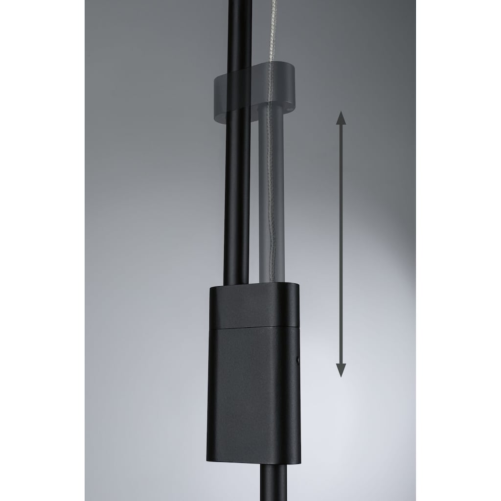 Paulmann LED Pendelleuchte »Puric Pane Effect Smart Home Zigbee 6x6W schwarz 230V Metall«, 6 flammig-flammig