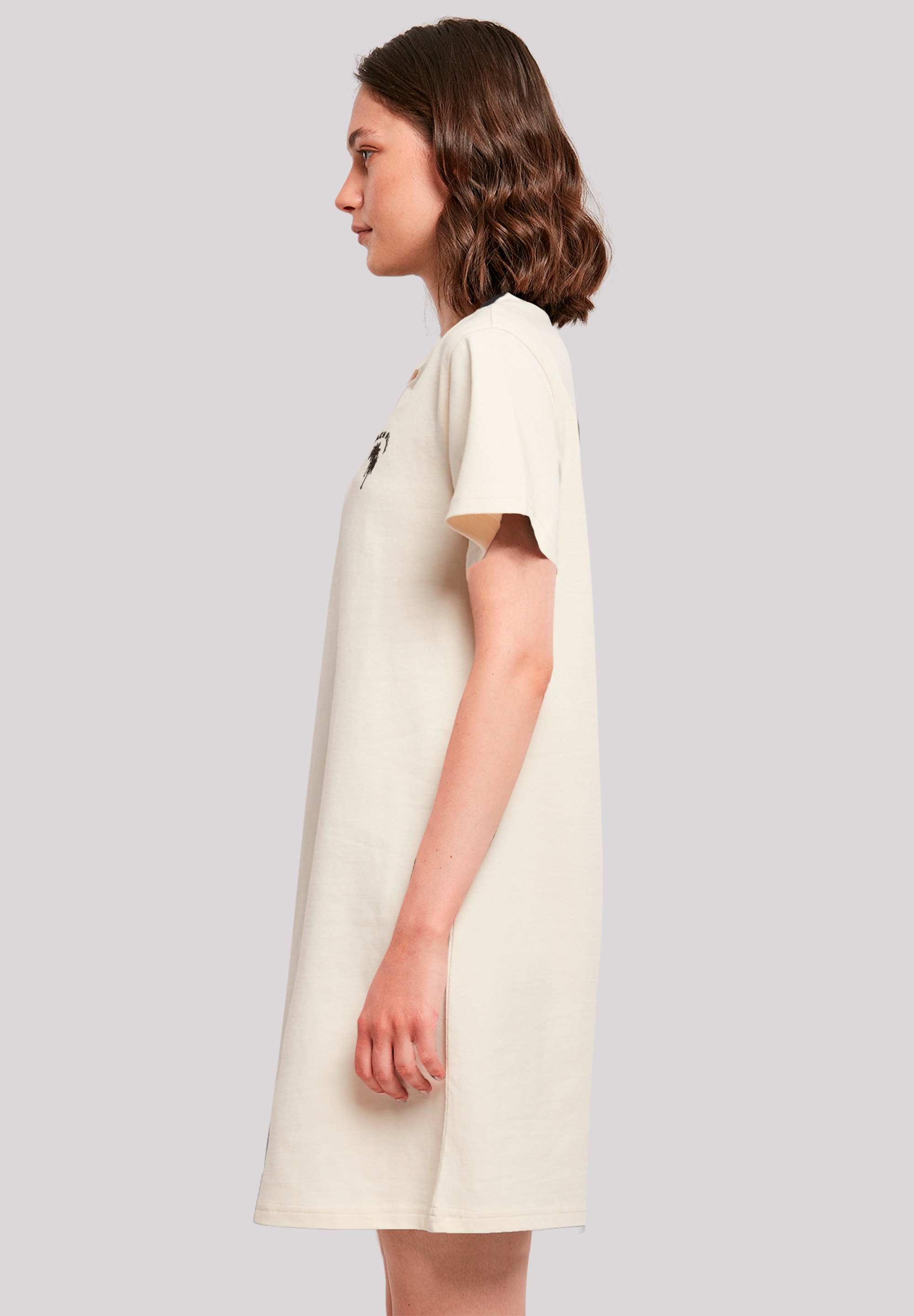 F4NT4STIC Shirtkleid »Beach Please Bestickt«, Premium Qualität