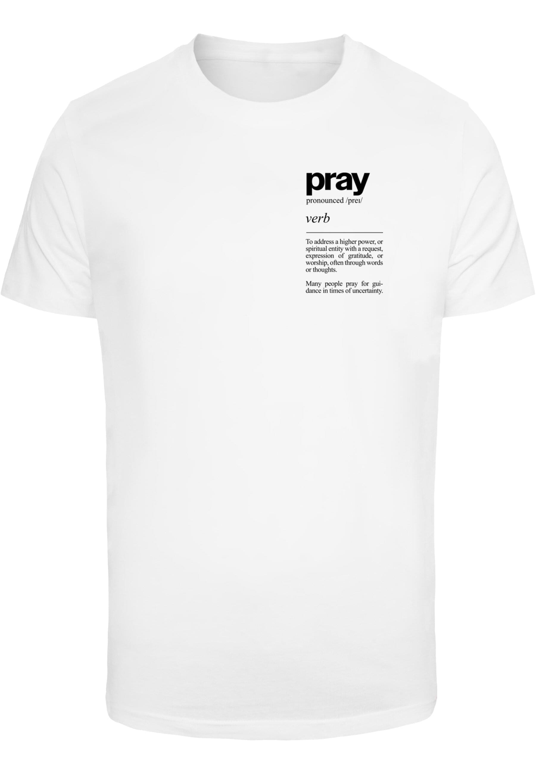 MisterTee T-Shirt "MisterTee Herren Pray Definition Tee", (1 tlg.) günstig online kaufen