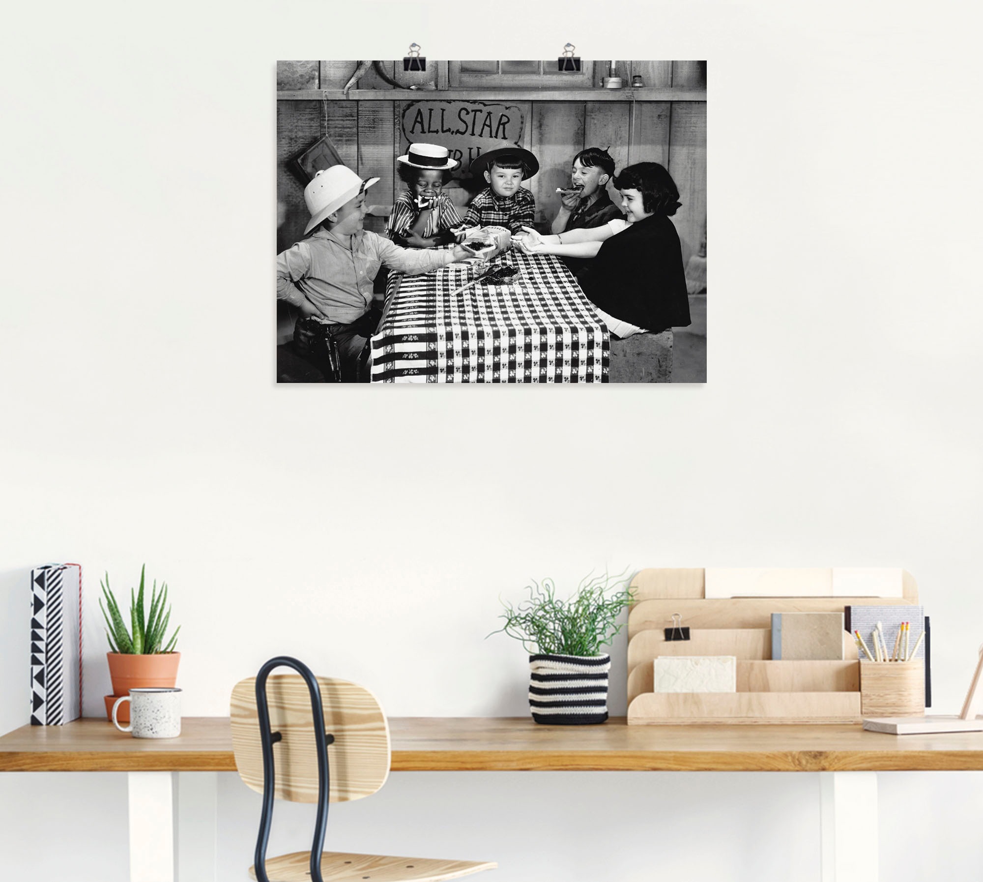 Artland Wandbild "Die kleinen Strolche, 1935er" Film 1 Stk. tlg. als Leinwa günstig online kaufen