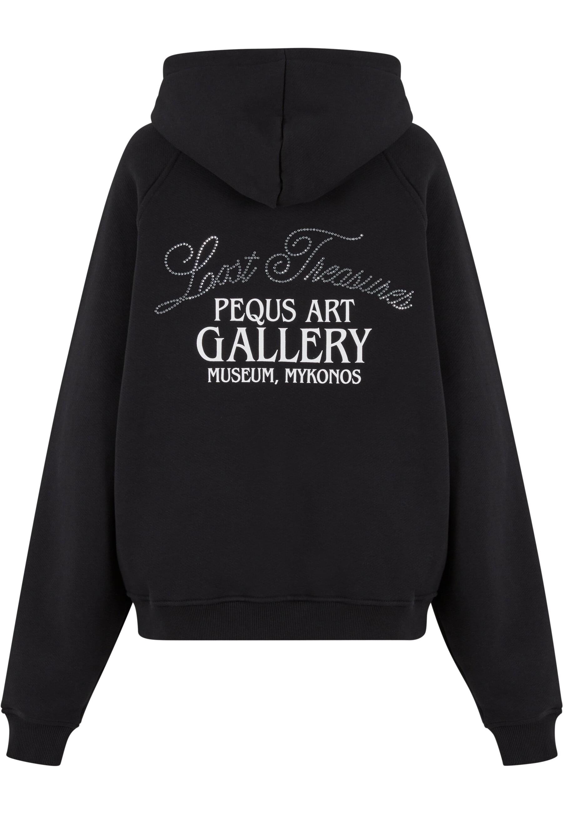 PEQUS Sweatjacke »PEQUS PEQUS Rhinestone Art Gallery Zip-Hoodie«