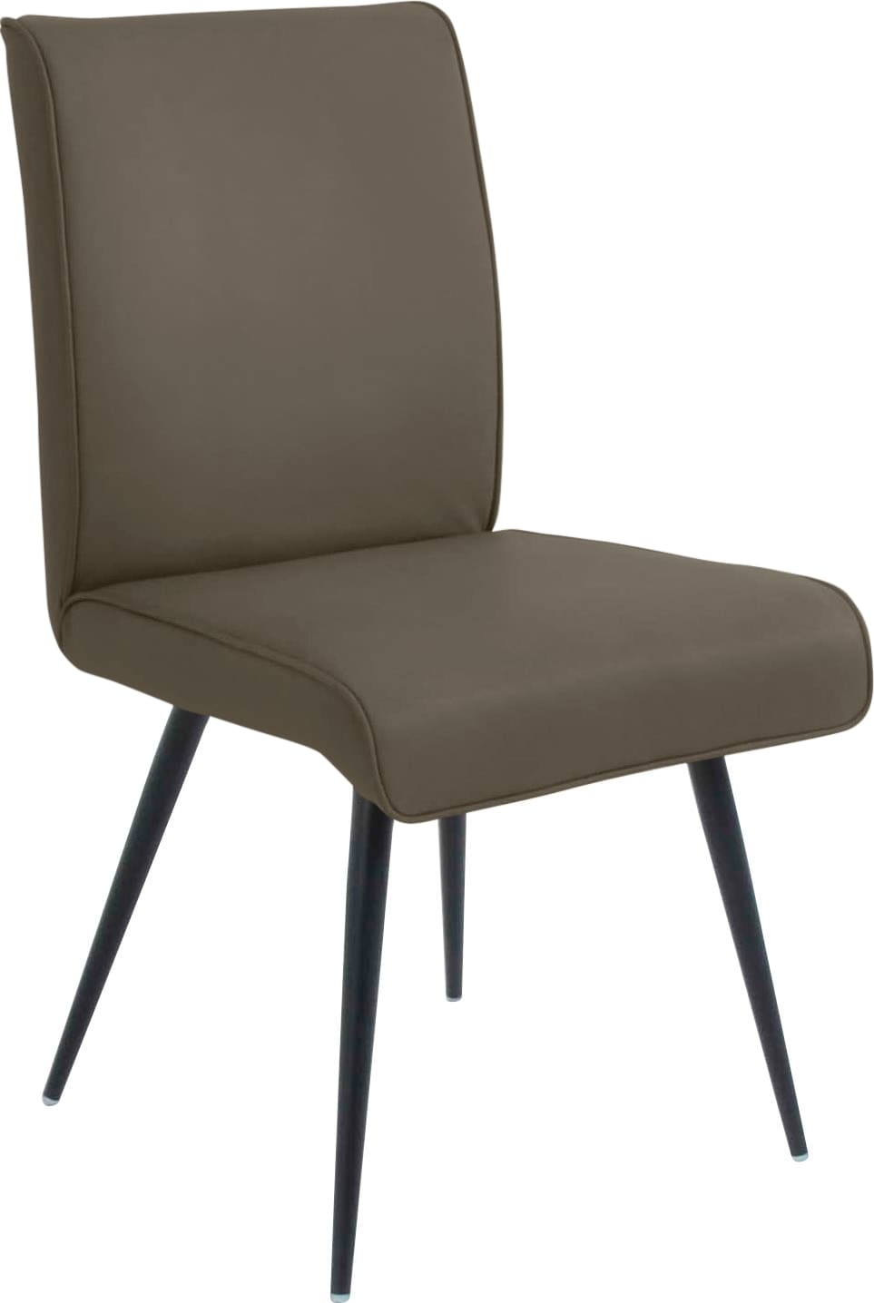 K+W Komfort & Wohnen 1100000002199 "Giacomo I" () 1 Stk.4- Fußstuhl mit umlaufenden 4mm Keder am Rücken und Sitz, Metallfüße