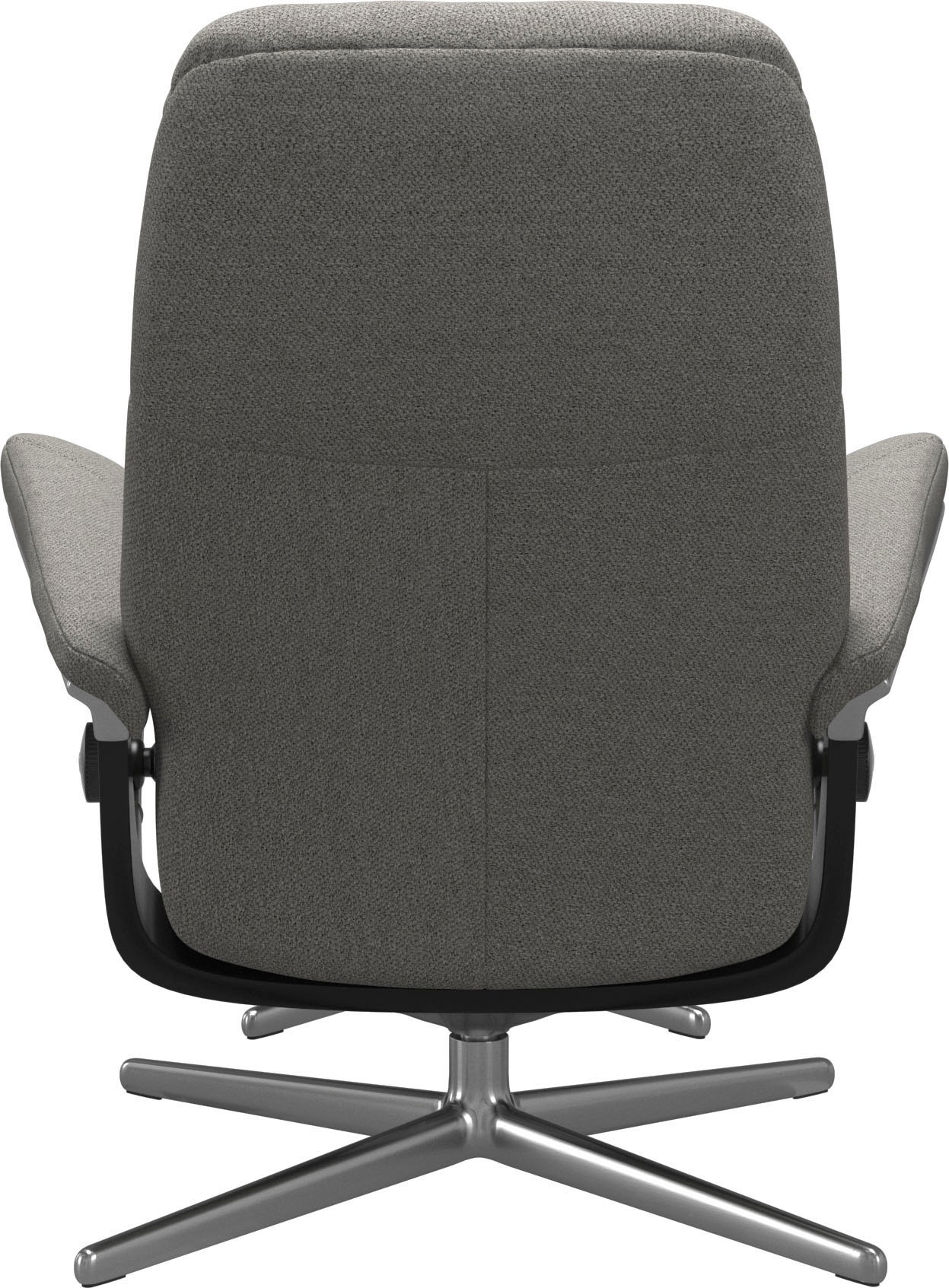 Stressless® Relaxsessel »Consul«, (Set, Relaxsessel mit Hocker), mit Hocker, mit Cross Base, Größe S, M & L, Holzakzent Schwarz