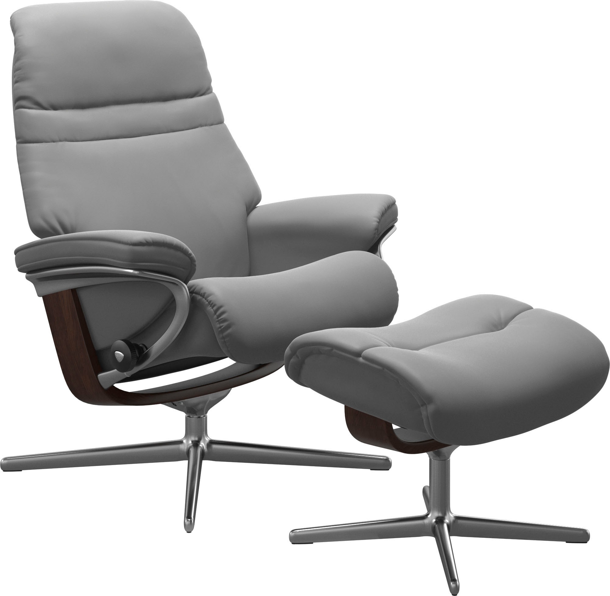 Stressless® Relaxsessel »Sunrise«, mit Cross Base, Größe S, M & L, Holzakzent Braun