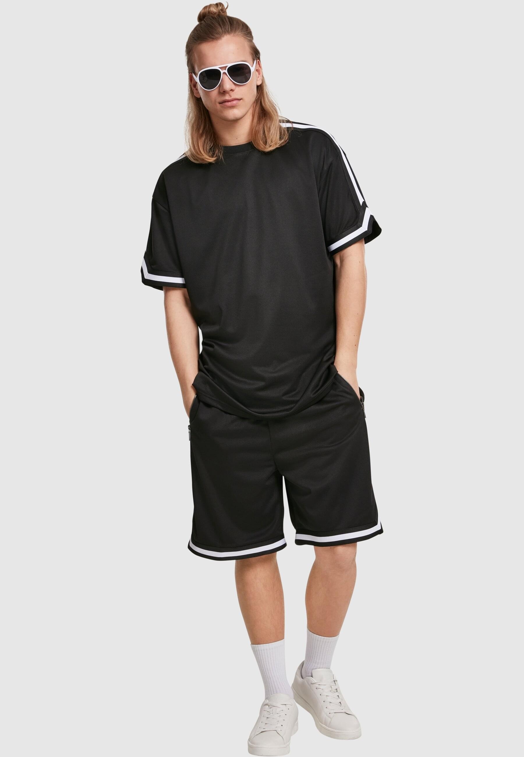 URBAN CLASSICS T-Shirt »Urban Classics Herren Oversized Stripes Mesh Tee«, (1 tlg.)